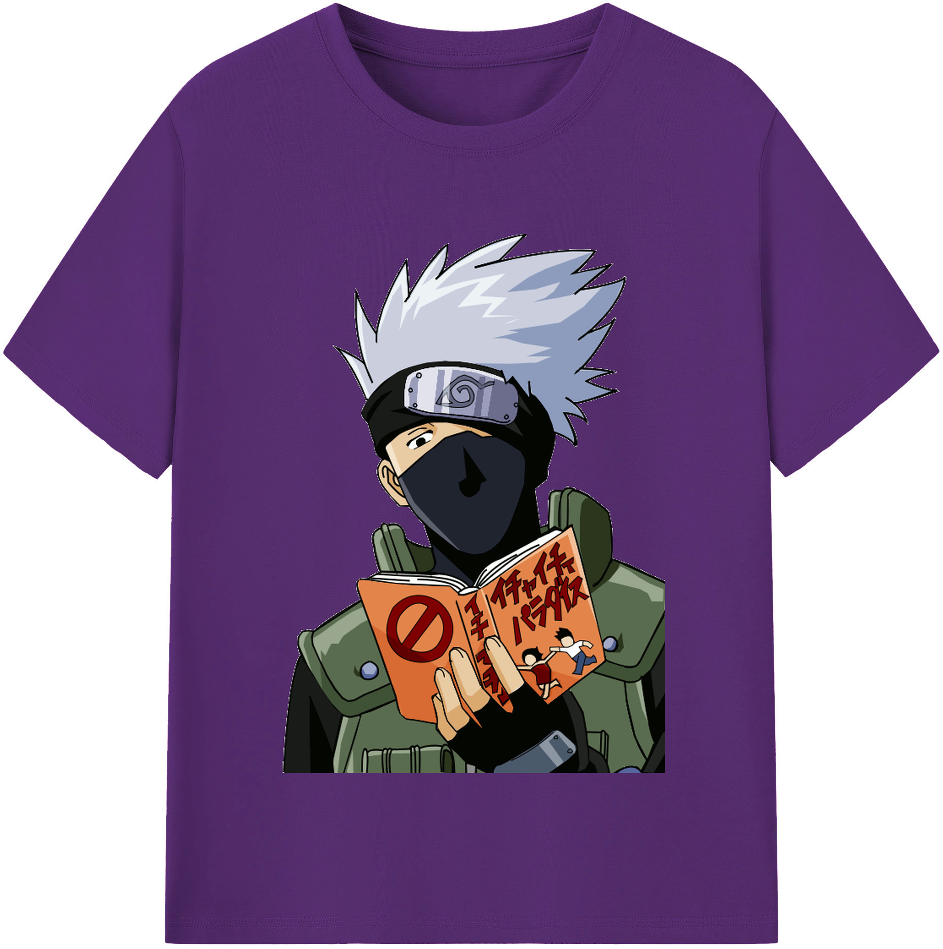 （画像用） NARUTO -ナルト- はたけ カカシ Hatake Kakashi 綿100％半袖Tシャツ（フロントプリント）