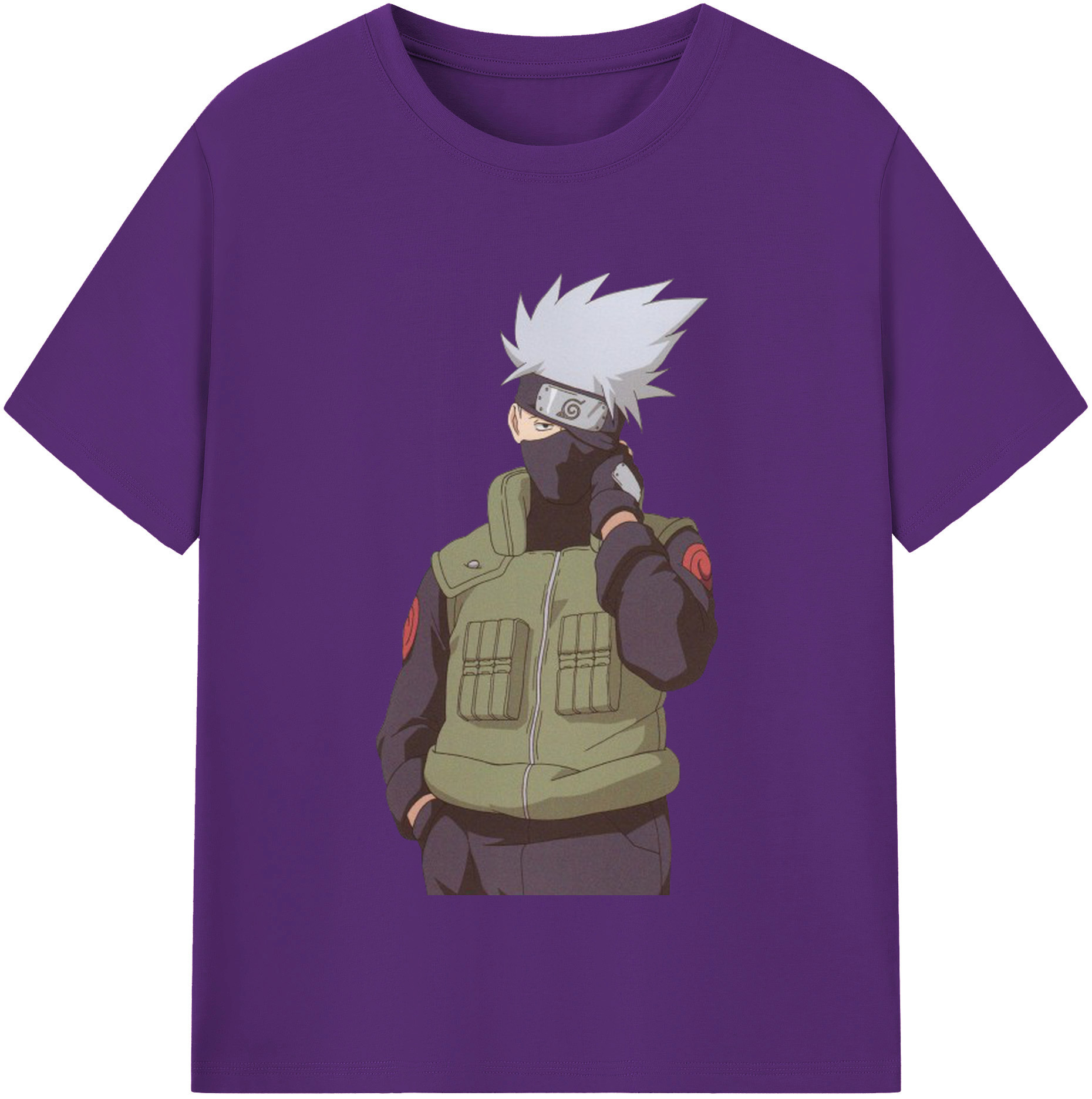 （画像用） NARUTO -ナルト- はたけ カカシ Hatake Kakashi 綿100％半袖Tシャツ（フロントプリント）