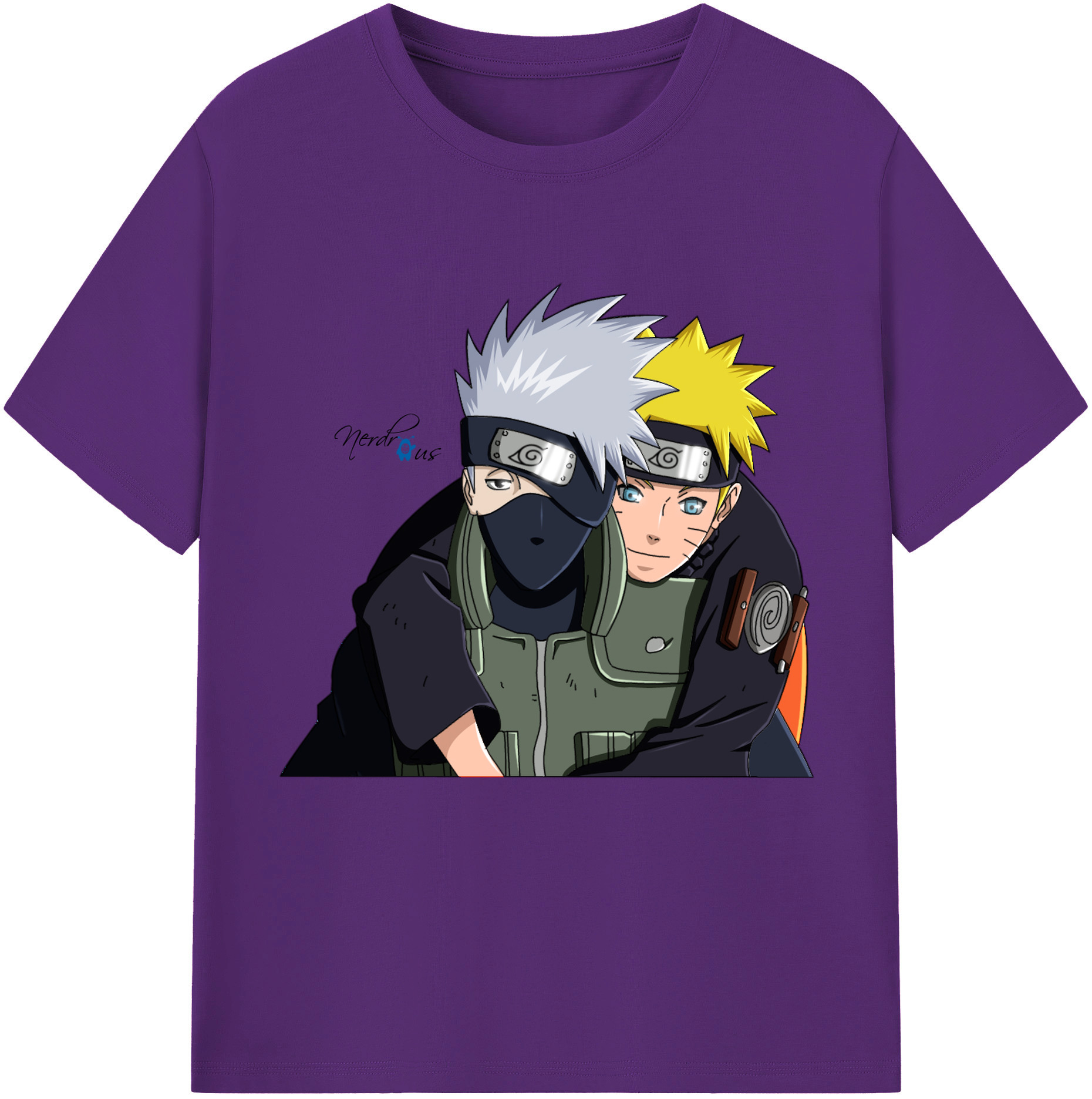 （画像用） NARUTO -ナルト- はたけ カカシ Hatake Kakashi 綿100％半袖Tシャツ（フロントプリント）