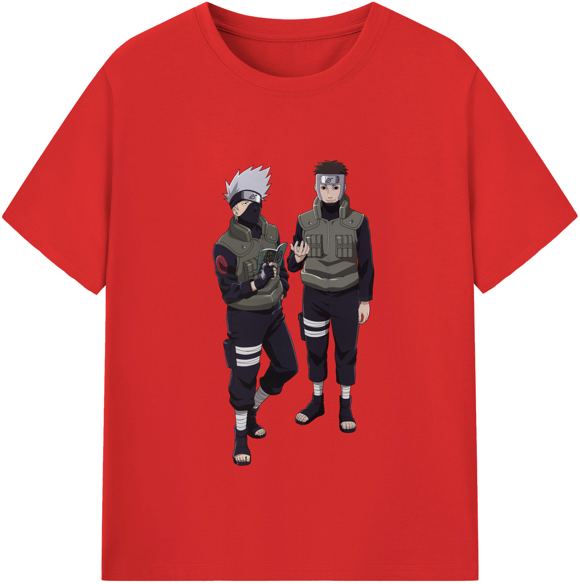 （画像用） NARUTO -ナルト- はたけ カカシ Hatake Kakashi 綿100％半袖Tシャツ（フロントプリント）