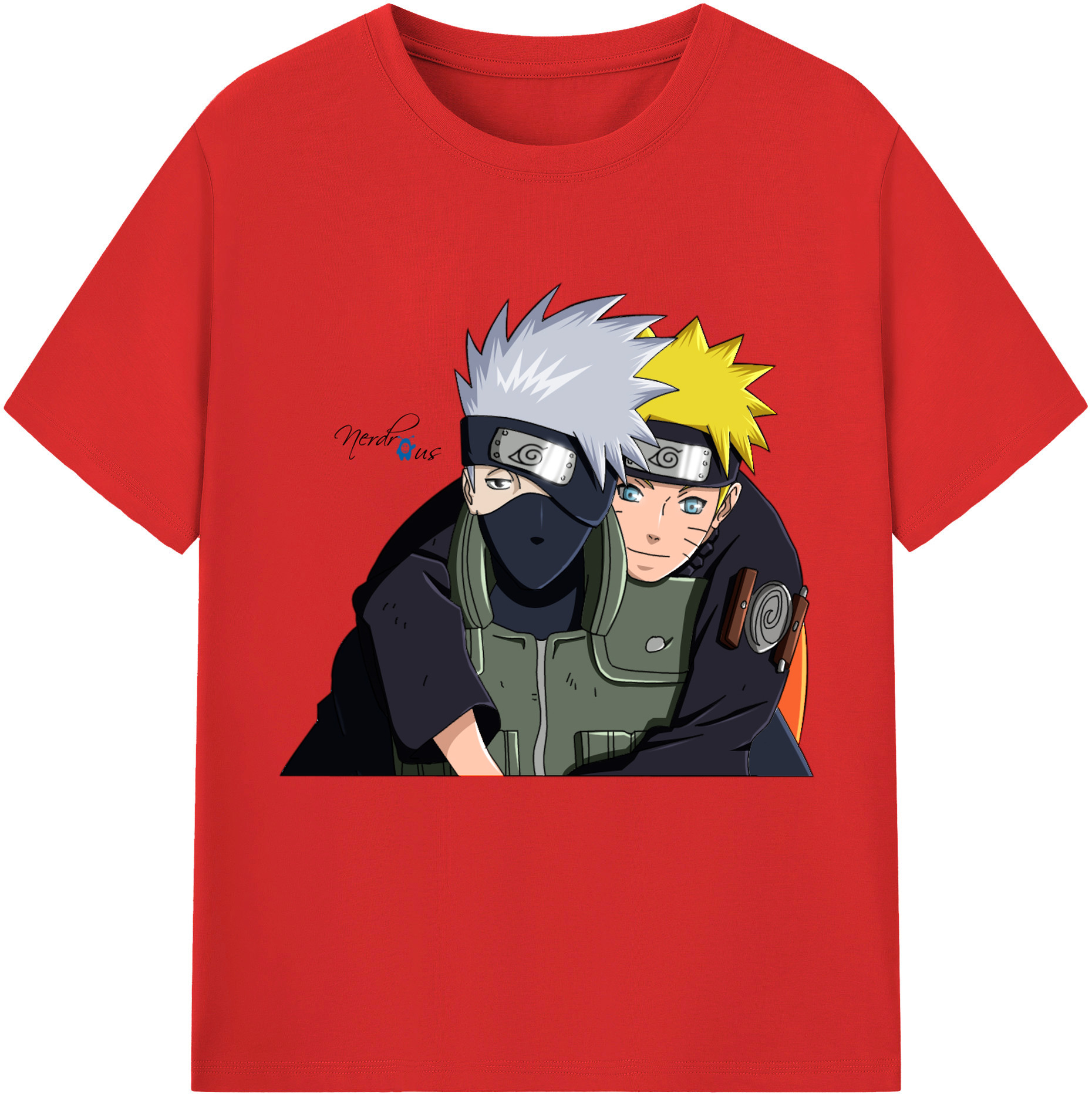 （画像用） NARUTO -ナルト- はたけ カカシ Hatake Kakashi 綿100％半袖Tシャツ（フロントプリント）