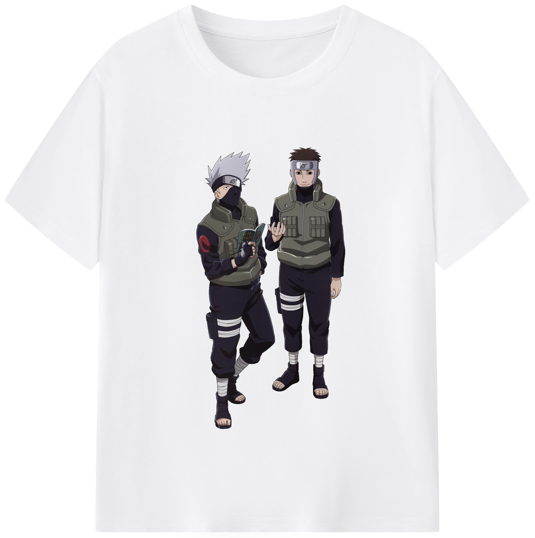 （画像用） NARUTO -ナルト- はたけ カカシ Hatake Kakashi 綿100％半袖Tシャツ（フロントプリント）