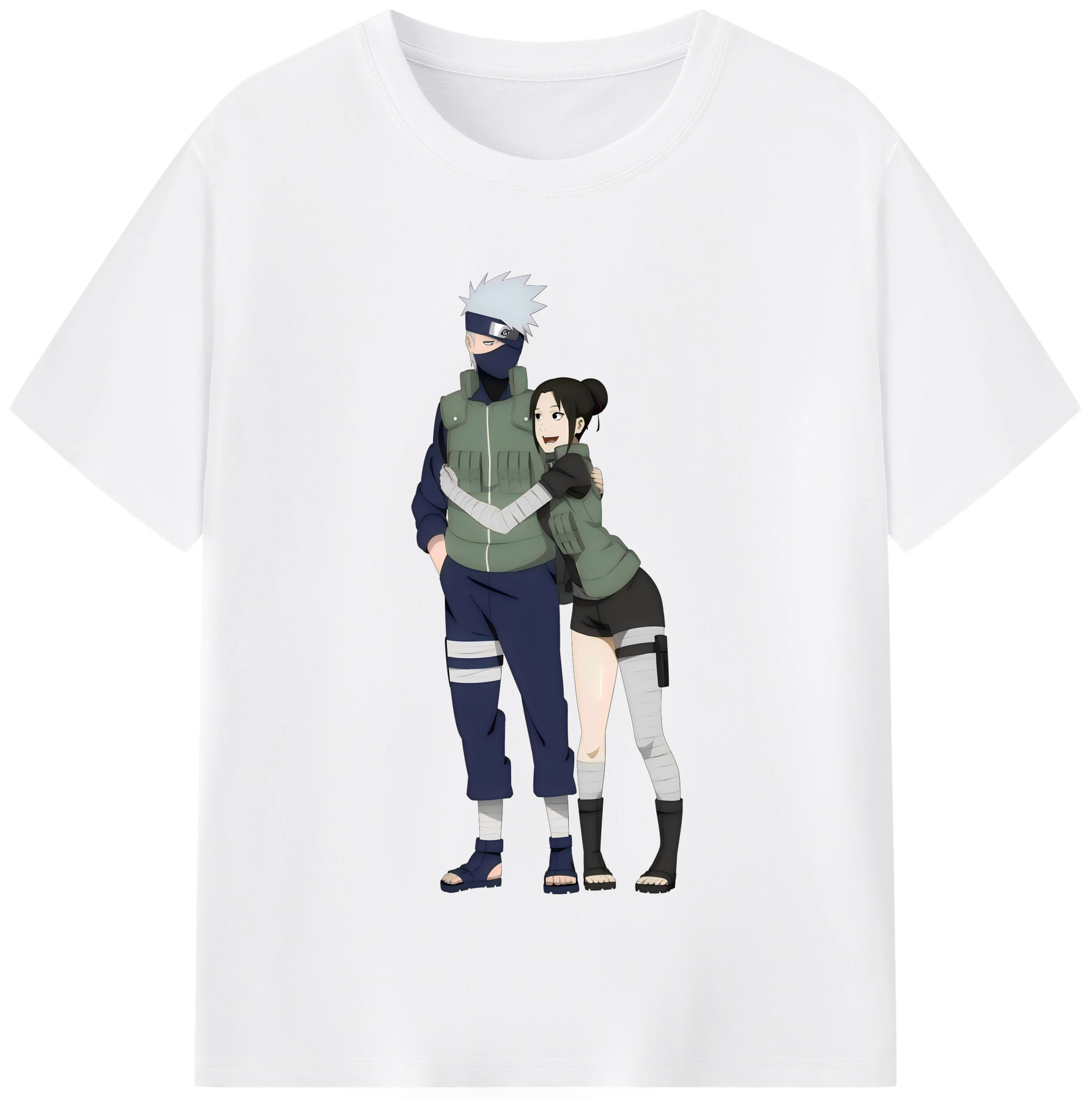 （画像用） NARUTO -ナルト- はたけ カカシ Hatake Kakashi 綿100％半袖Tシャツ（フロントプリント）