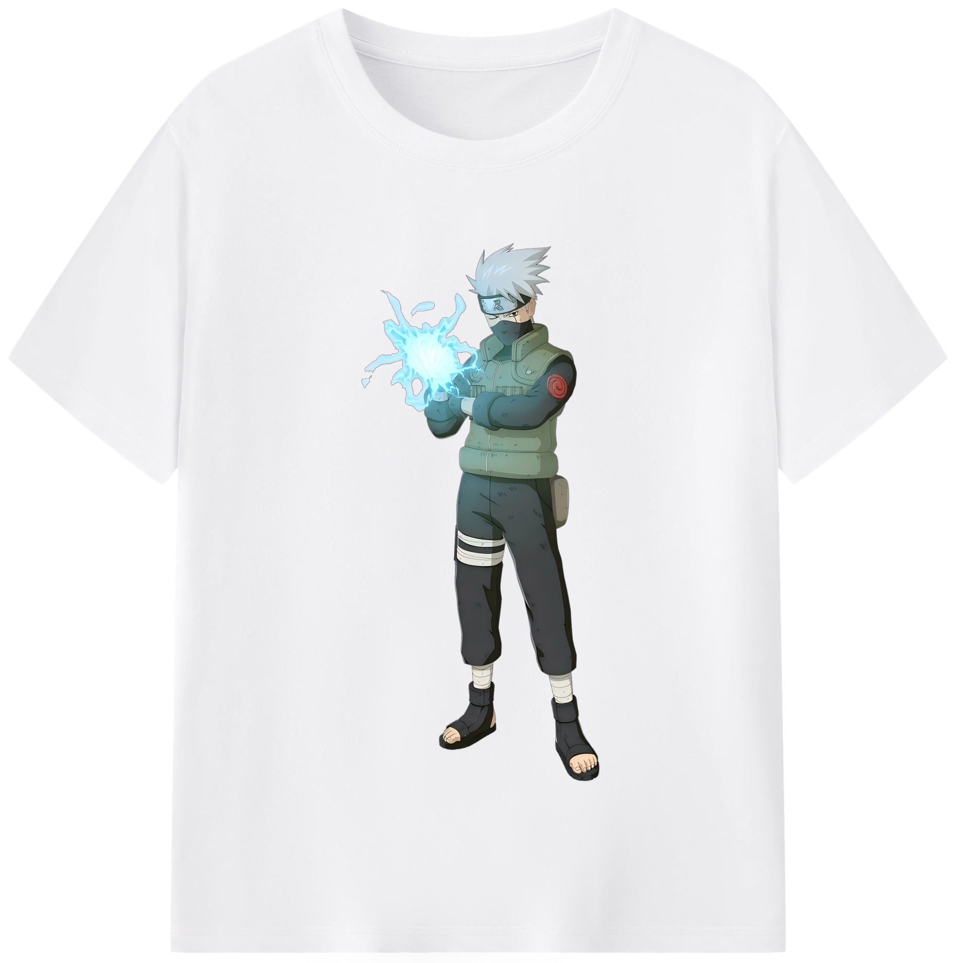 （画像用） NARUTO -ナルト- はたけ カカシ Hatake Kakashi 綿100％半袖Tシャツ（フロントプリント）