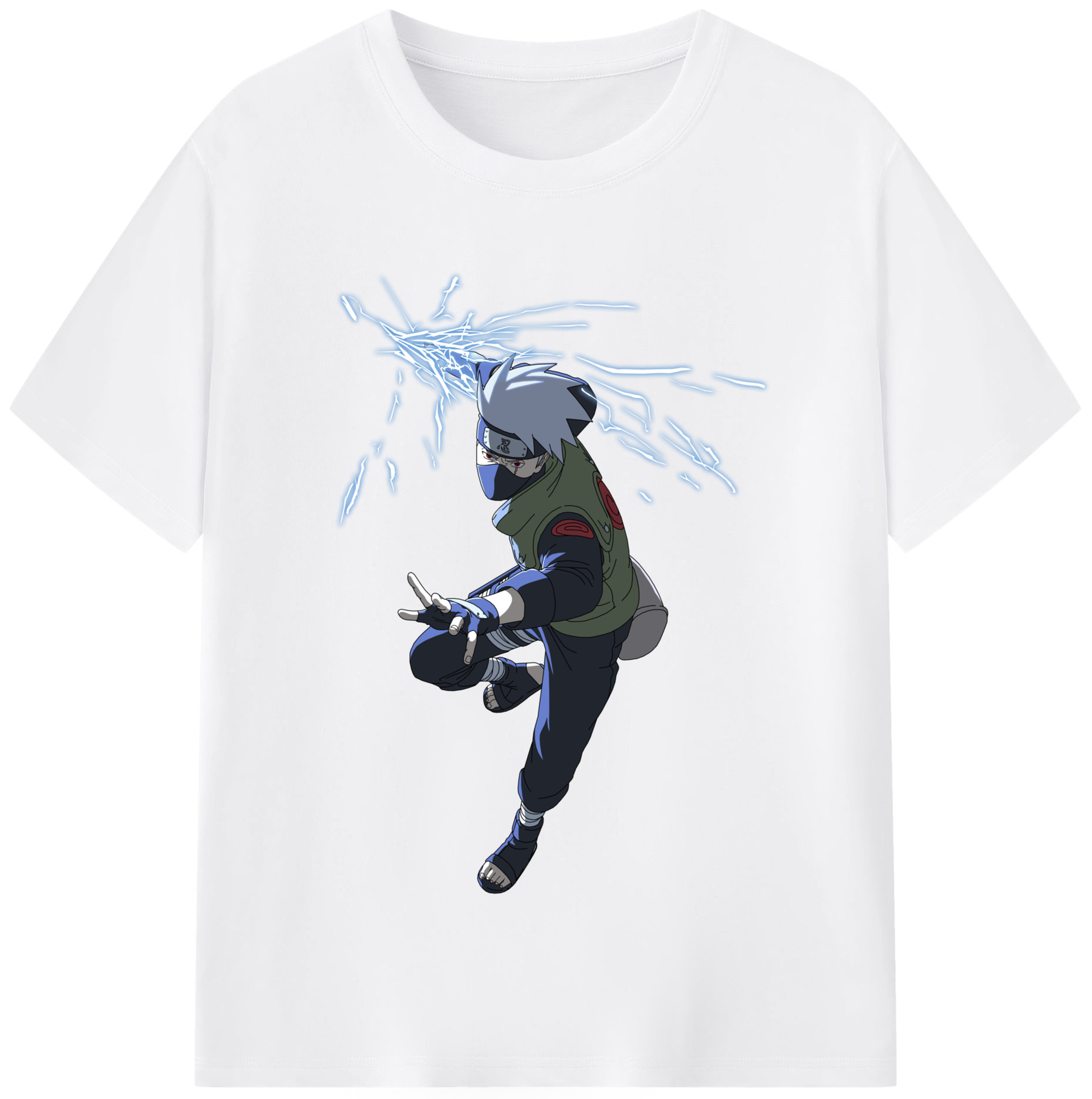 （画像用） NARUTO -ナルト- はたけ カカシ Hatake Kakashi 綿100％半袖Tシャツ（フロントプリント）