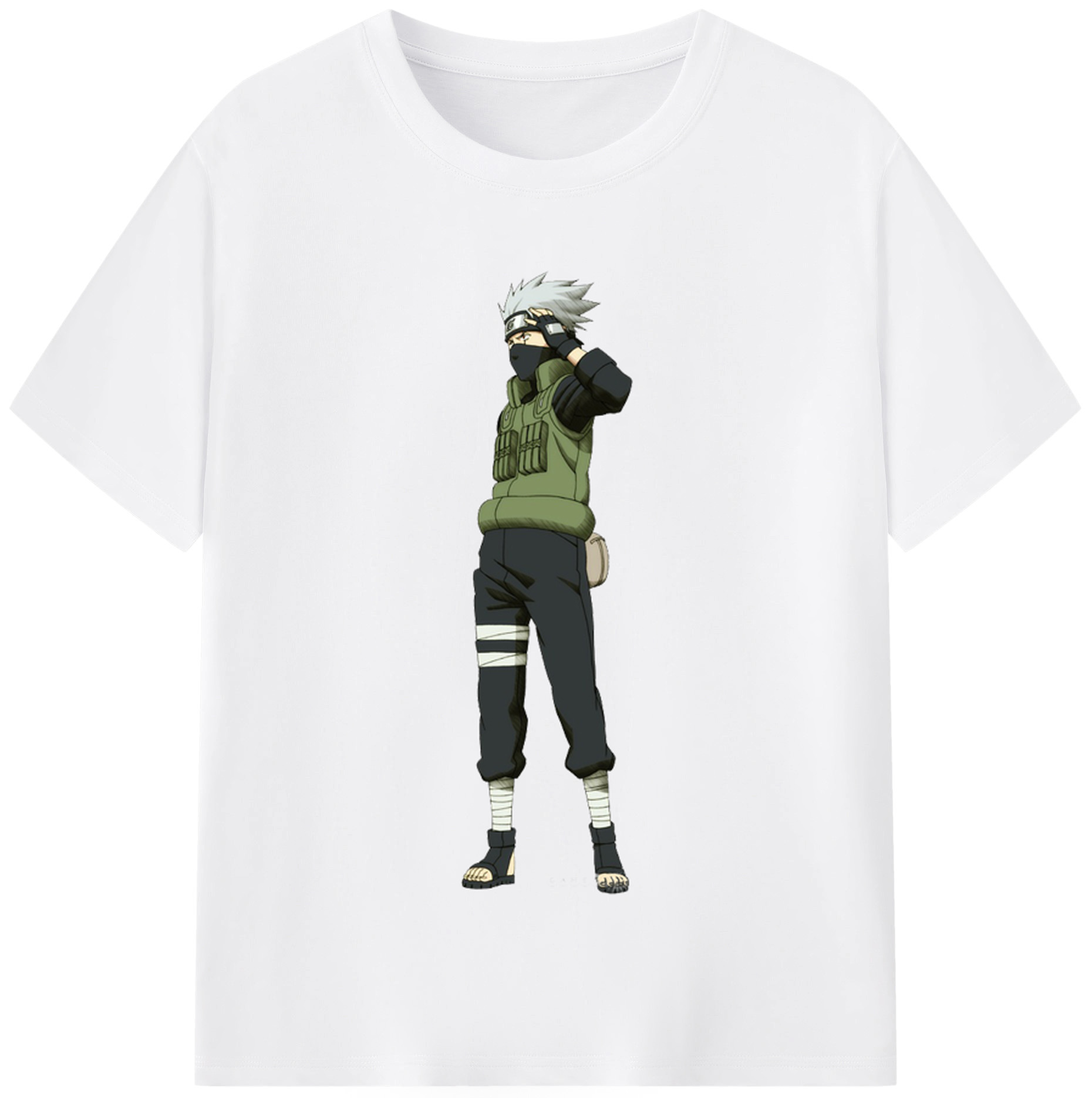 （画像用） NARUTO -ナルト- はたけ カカシ Hatake Kakashi 綿100％半袖Tシャツ（フロントプリント）