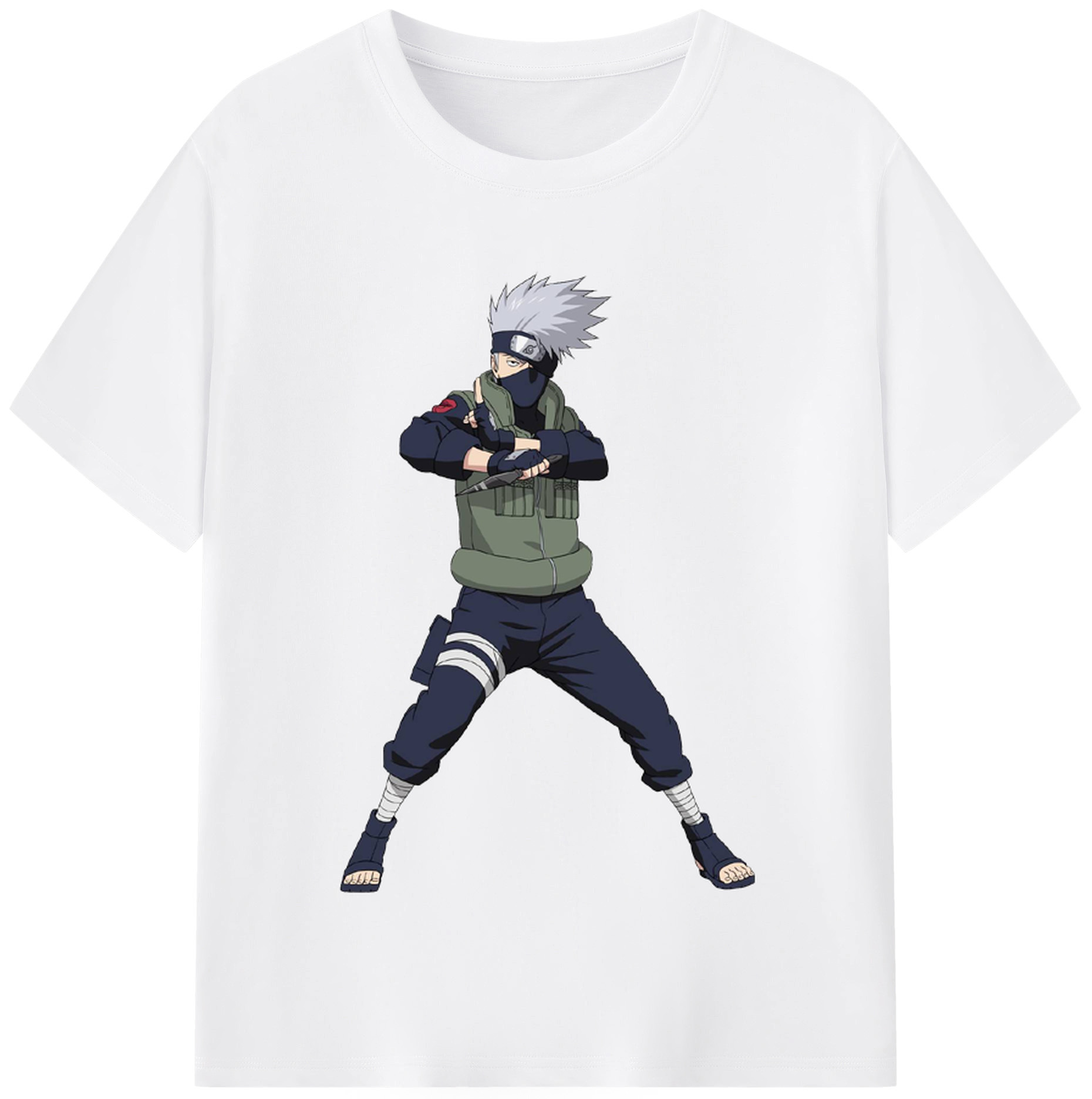 （画像用） NARUTO -ナルト- はたけ カカシ Hatake Kakashi 綿100％半袖Tシャツ（フロントプリント）