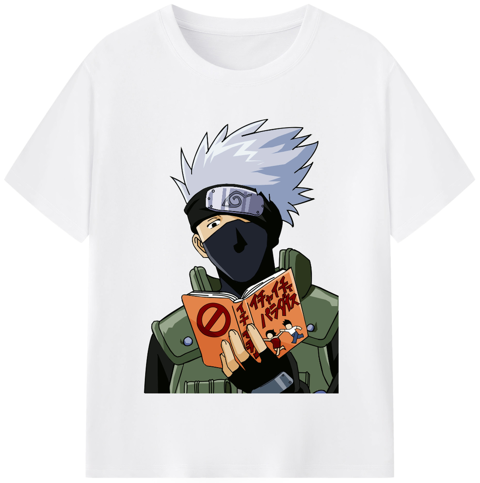 （画像用） NARUTO -ナルト- はたけ カカシ Hatake Kakashi 綿100％半袖Tシャツ（フロントプリント）