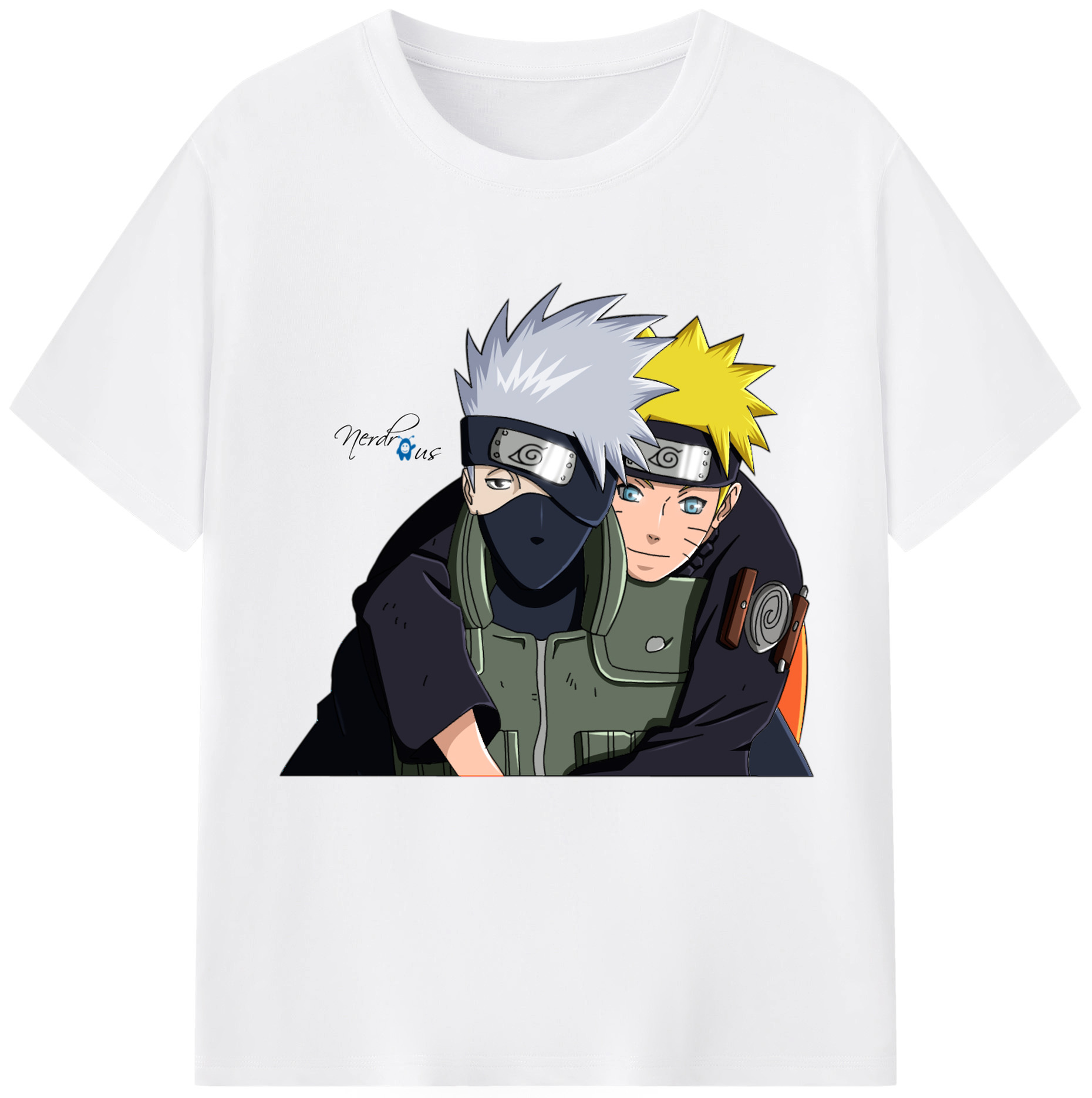 （画像用） NARUTO -ナルト- はたけ カカシ Hatake Kakashi 綿100％半袖Tシャツ（フロントプリント）