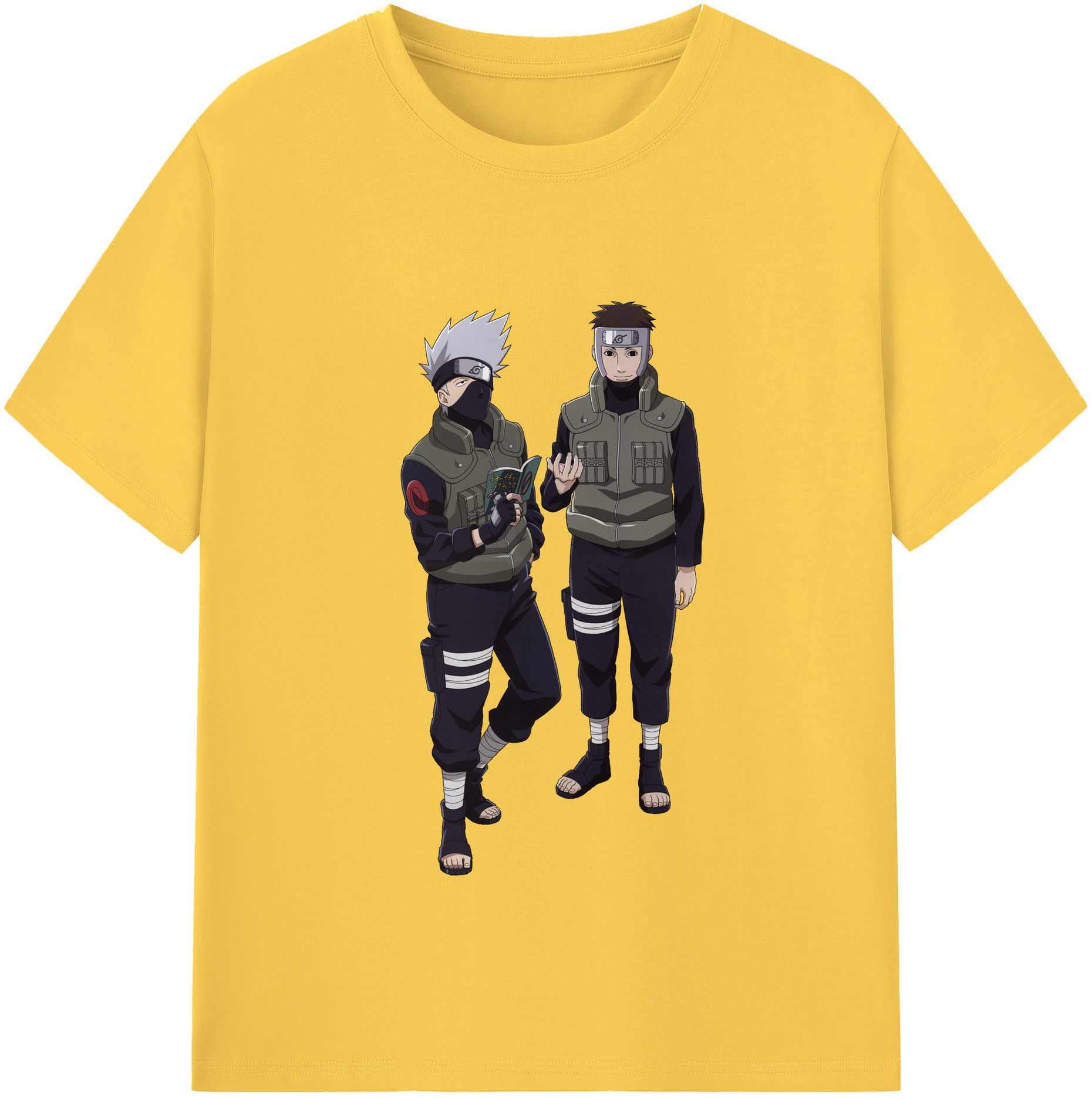（画像用） NARUTO -ナルト- はたけ カカシ Hatake Kakashi 綿100％半袖Tシャツ（フロントプリント）
