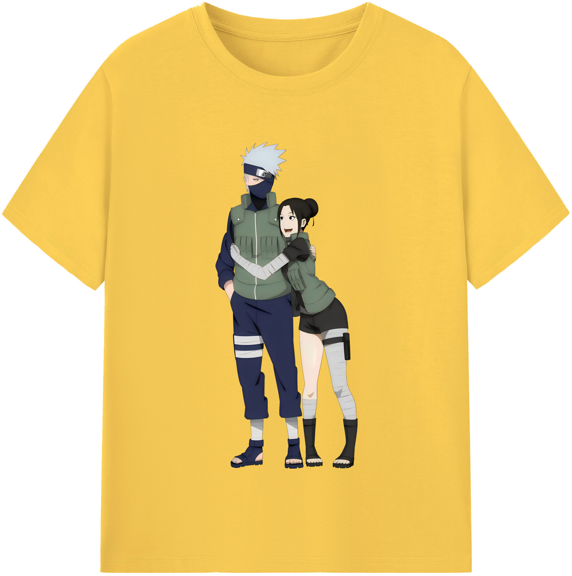 （画像用） NARUTO -ナルト- はたけ カカシ Hatake Kakashi 綿100％半袖Tシャツ（フロントプリント）