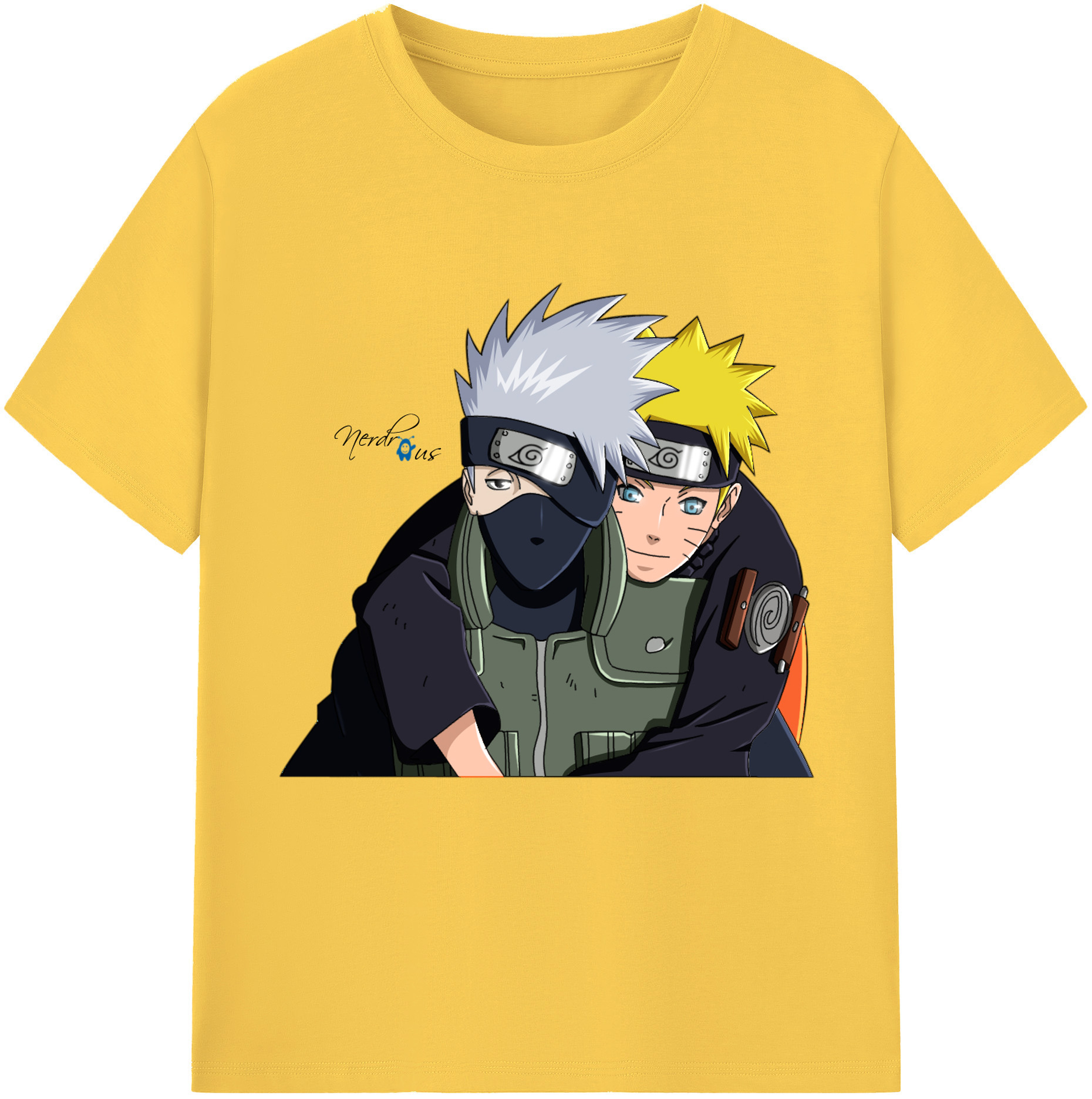 （画像用） NARUTO -ナルト- はたけ カカシ Hatake Kakashi 綿100％半袖Tシャツ（フロントプリント）