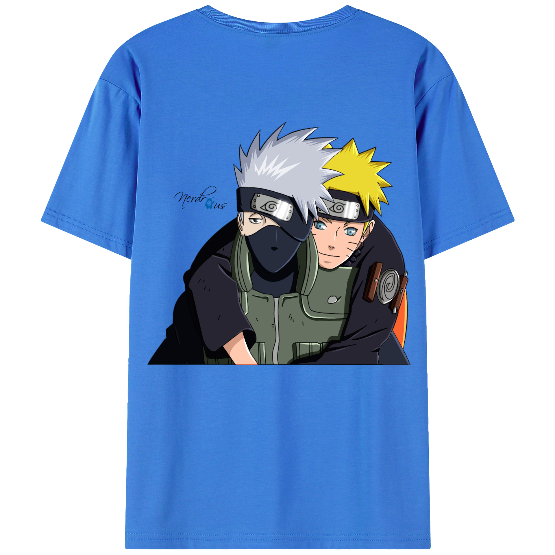 （画像用） NARUTO -ナルト- はたけ カカシ Hatake Kakashi 綿100％半袖Tシャツ（背面プリント）