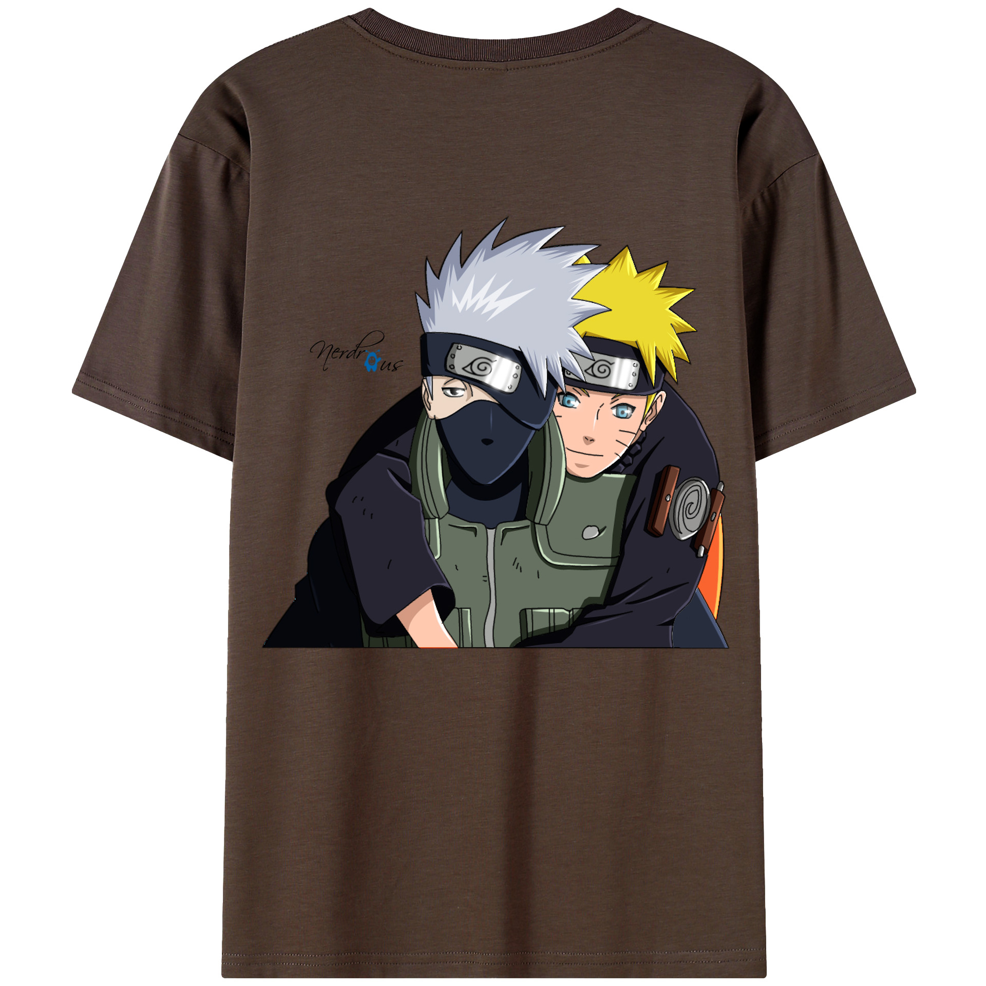 （画像用） NARUTO -ナルト- はたけ カカシ Hatake Kakashi 綿100％半袖Tシャツ（背面プリント）