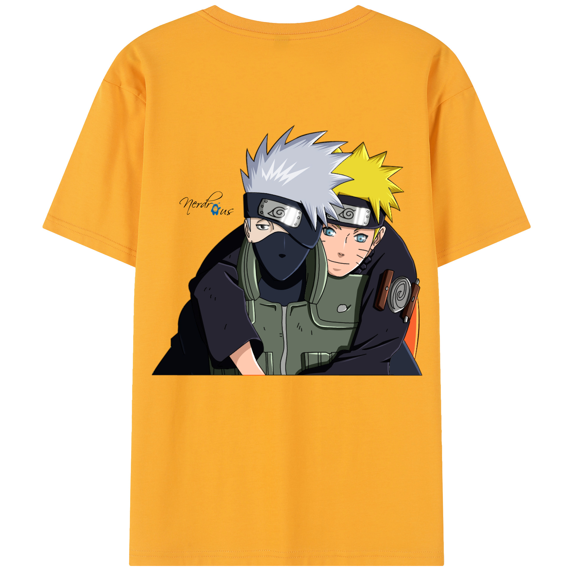 （画像用） NARUTO -ナルト- はたけ カカシ Hatake Kakashi 綿100％半袖Tシャツ（背面プリント）