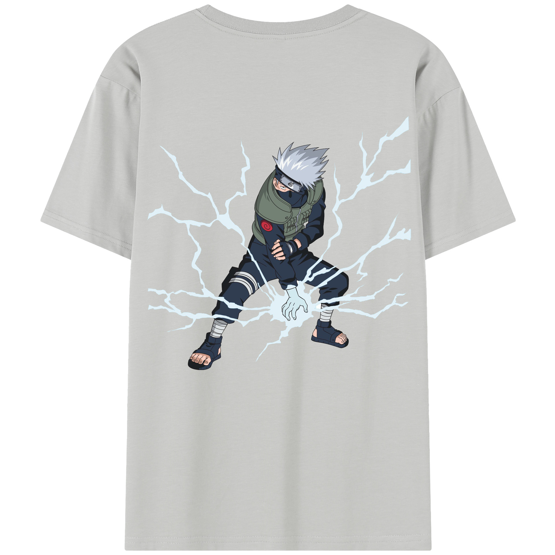 （画像用） NARUTO -ナルト- はたけ カカシ Hatake Kakashi 綿100％半袖Tシャツ（背面プリント）