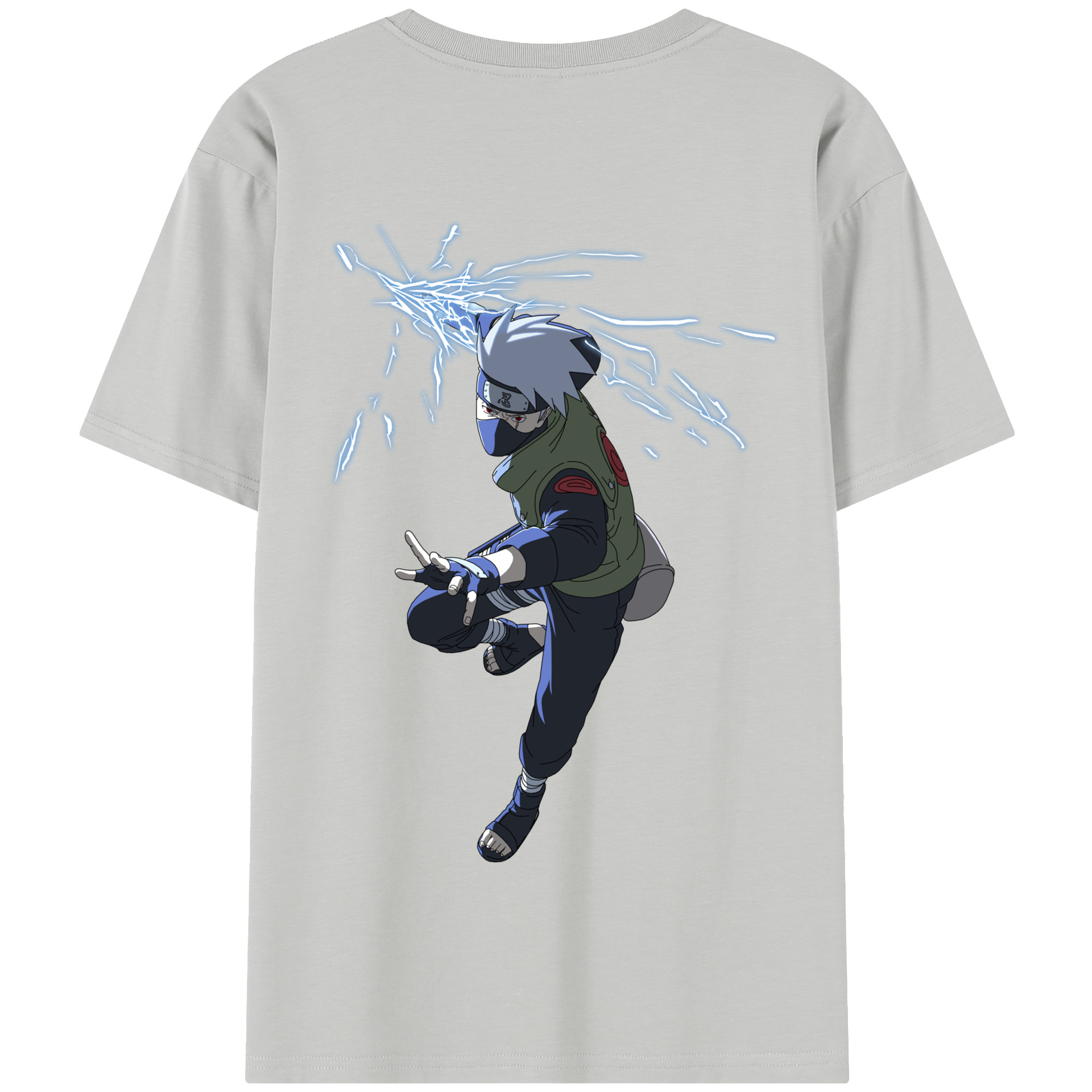 （画像用） NARUTO -ナルト- はたけ カカシ Hatake Kakashi 綿100％半袖Tシャツ（背面プリント）