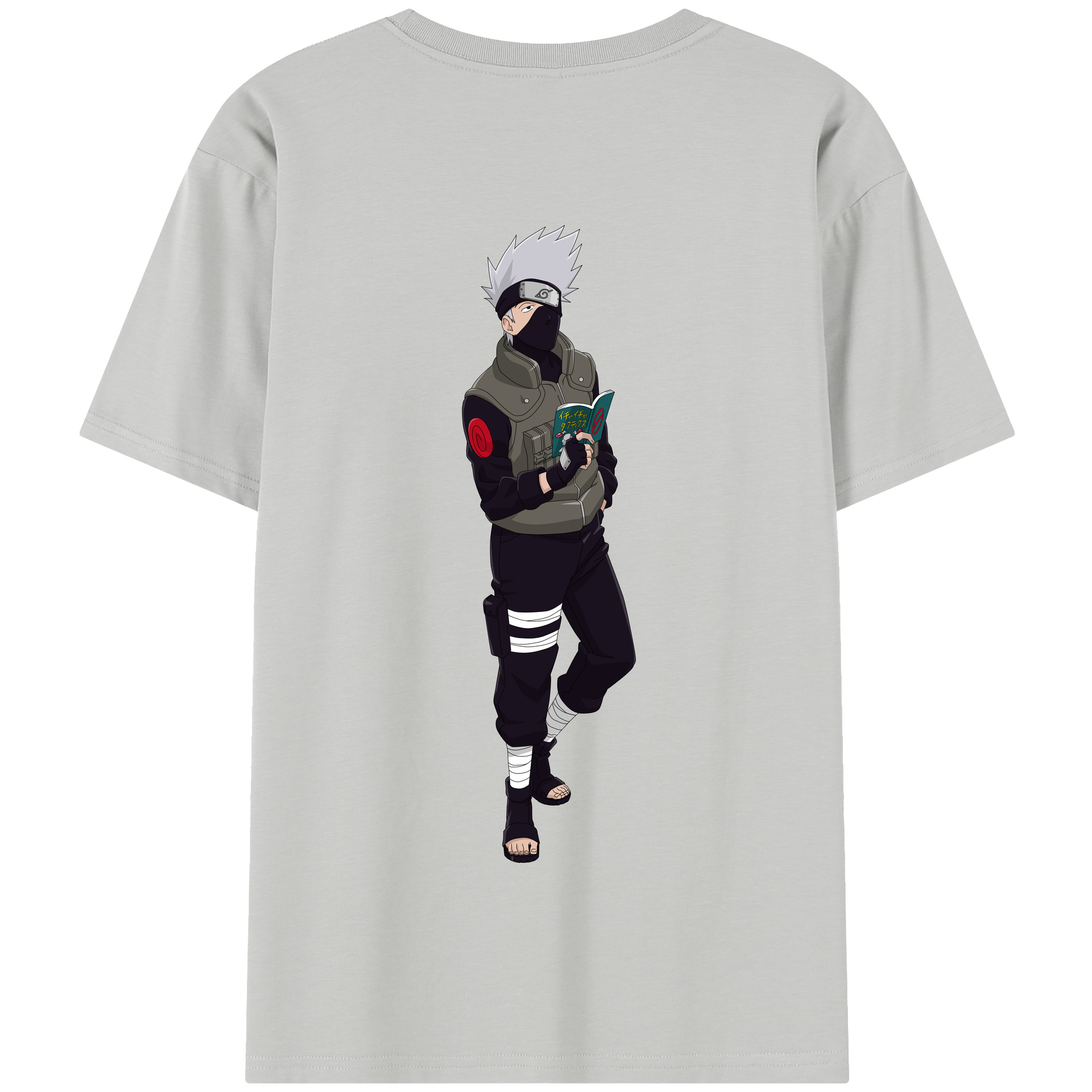 （画像用） NARUTO -ナルト- はたけ カカシ Hatake Kakashi 綿100％半袖Tシャツ（背面プリント）
