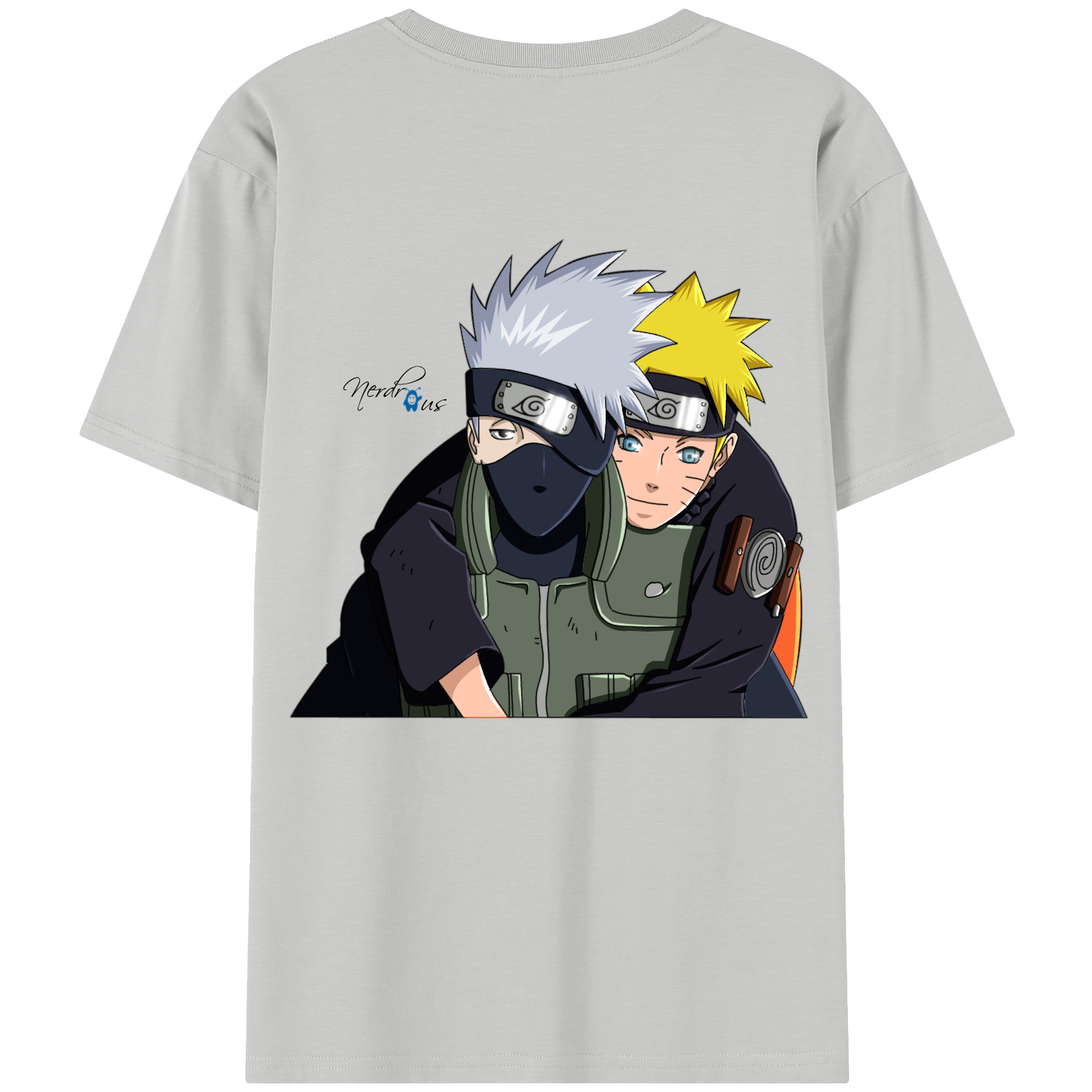 （画像用） NARUTO -ナルト- はたけ カカシ Hatake Kakashi 綿100％半袖Tシャツ（背面プリント）