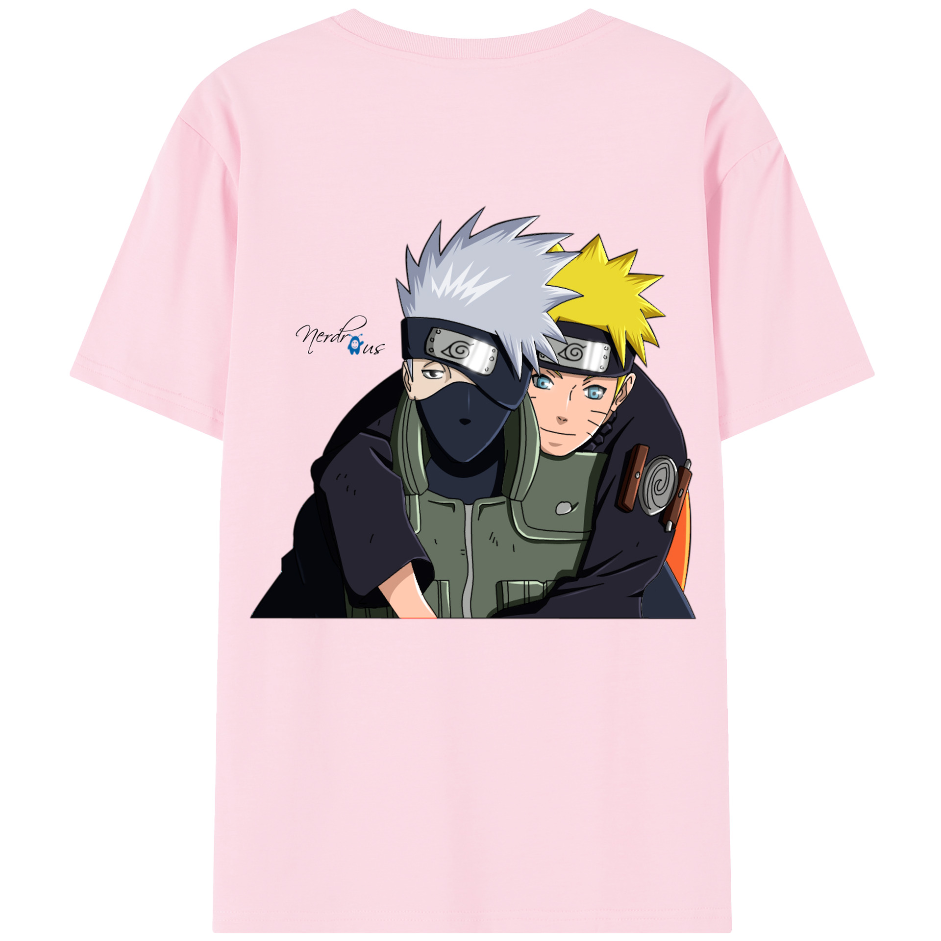 （画像用） NARUTO -ナルト- はたけ カカシ Hatake Kakashi 綿100％半袖Tシャツ（背面プリント）