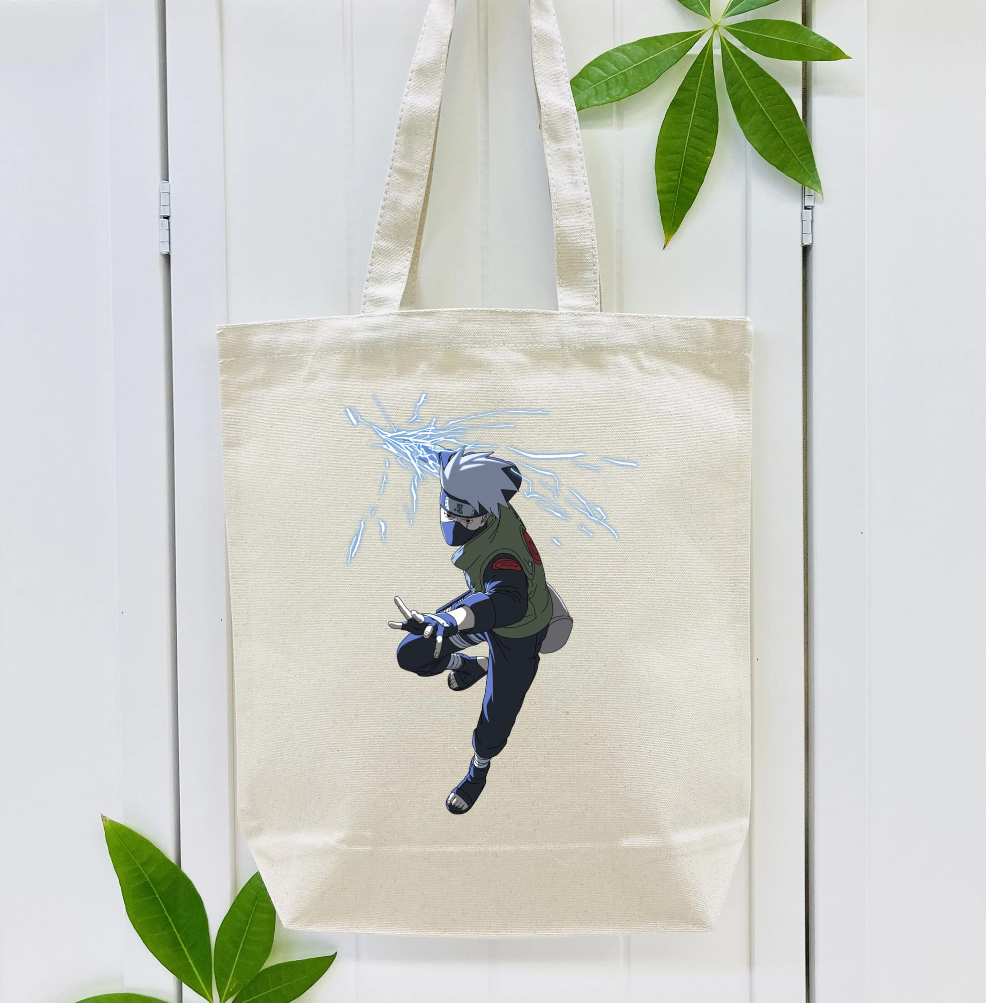NARUTO -ナルト- はたけ カカシ Hatake Kakashi 縦型キャンバス生地手提げバッグ　トートバッグ