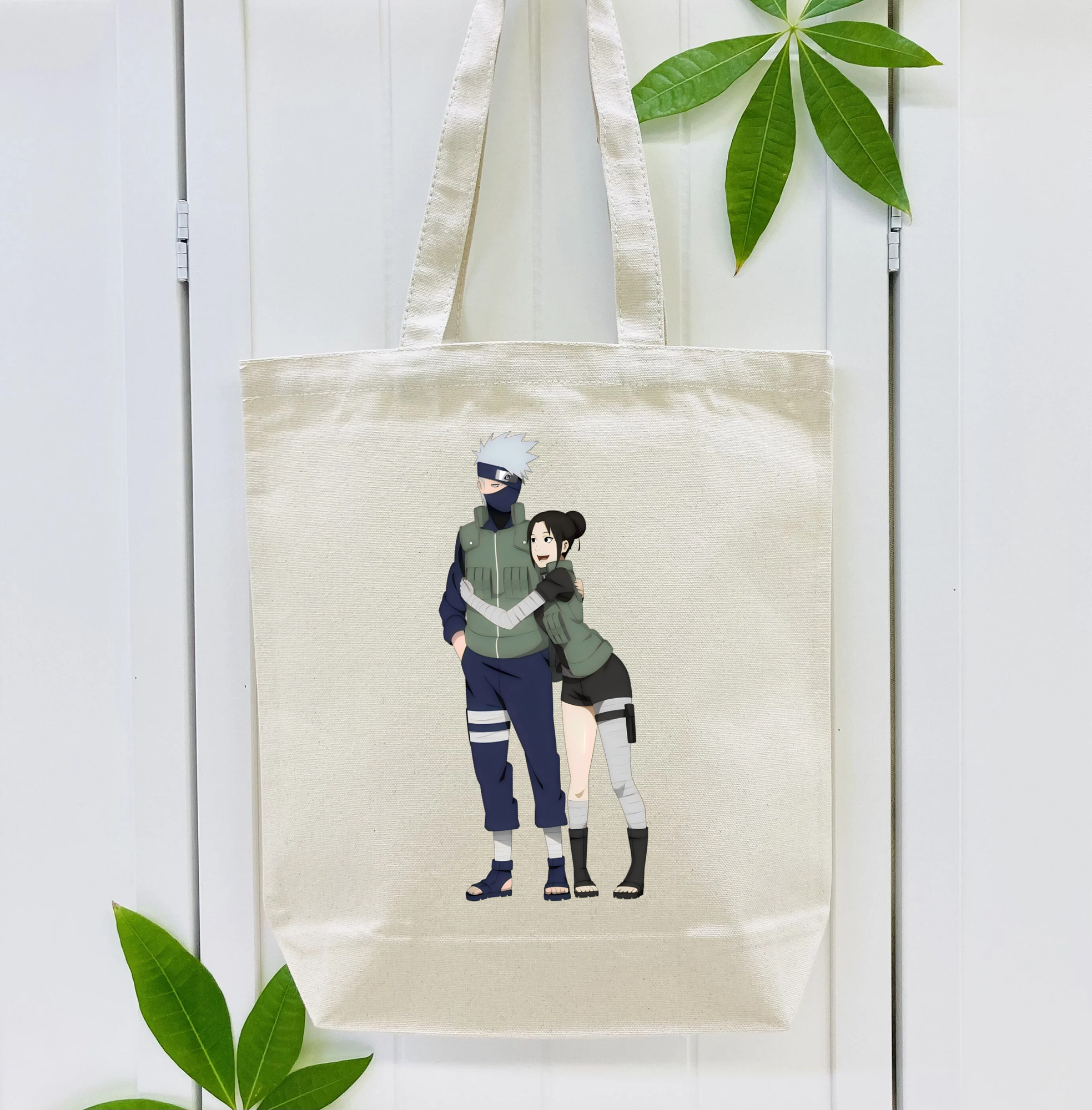 NARUTO -ナルト- はたけ カカシ Hatake Kakashi 縦型キャンバス生地手提げバッグ　トートバッグ