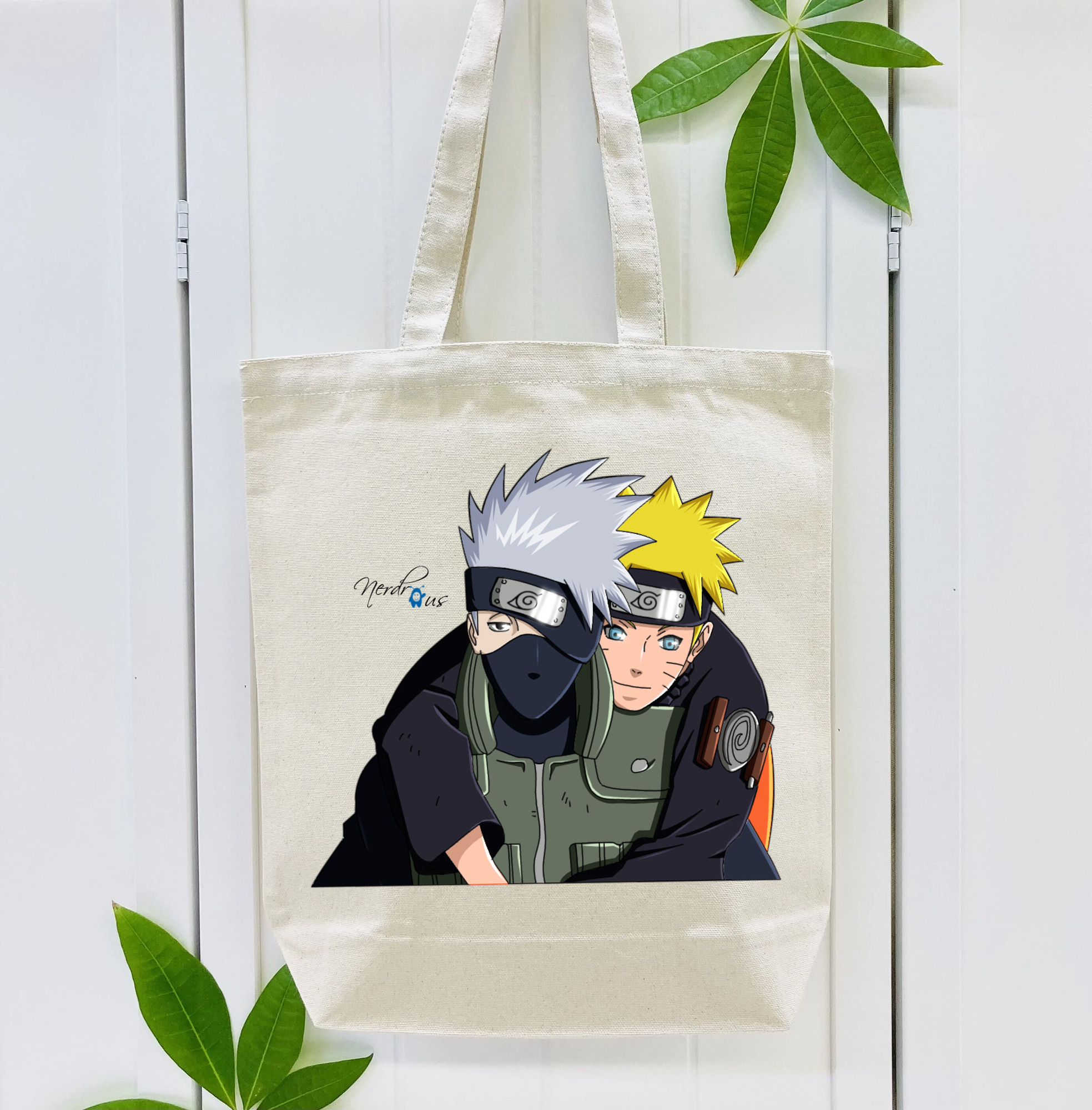 NARUTO -ナルト- はたけ カカシ Hatake Kakashi 縦型キャンバス生地手提げバッグ　トートバッグ