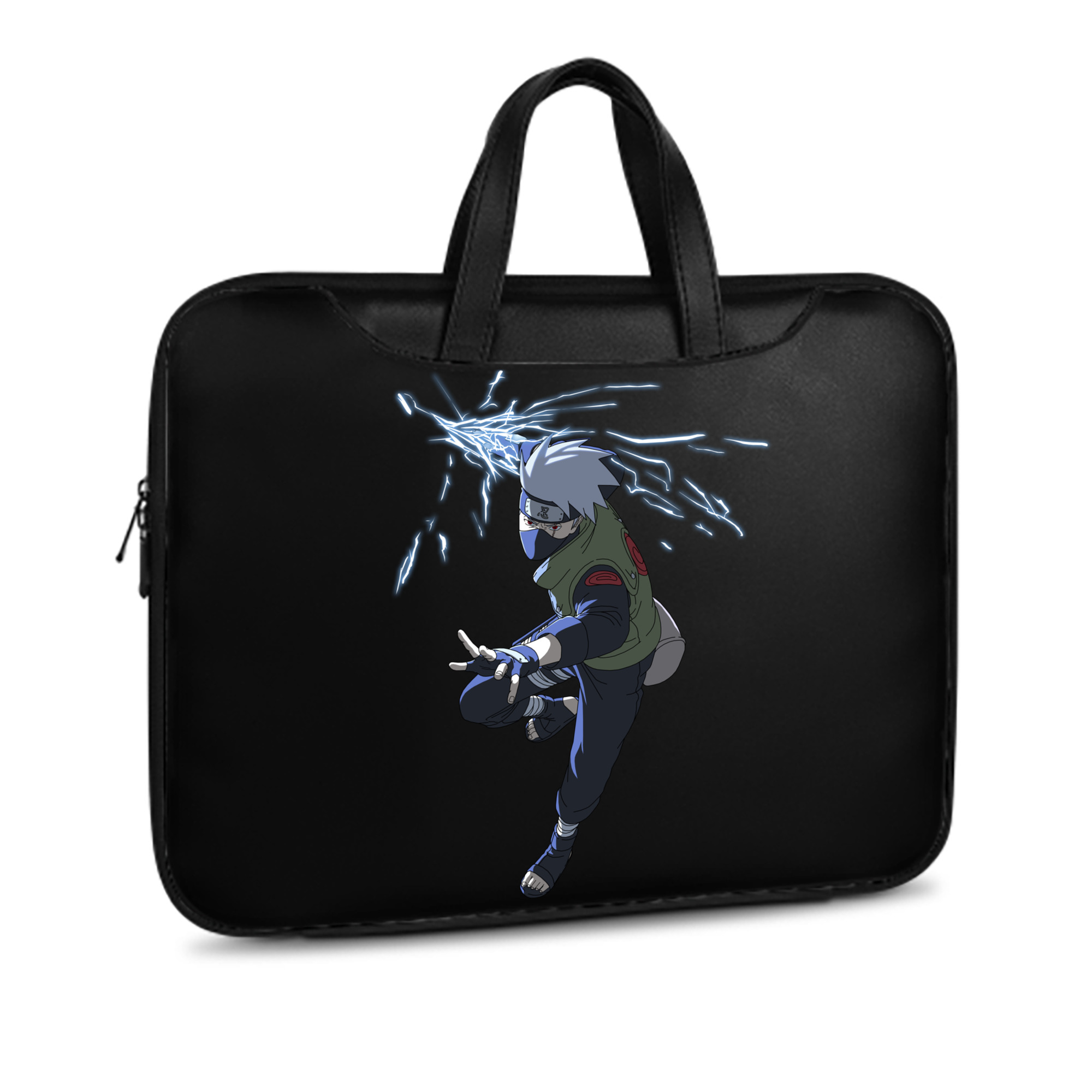 （画像用） NARUTO -ナルト- はたけ カカシ Hatake Kakashi レザーラップトップバッグ　ノートパソコンケース