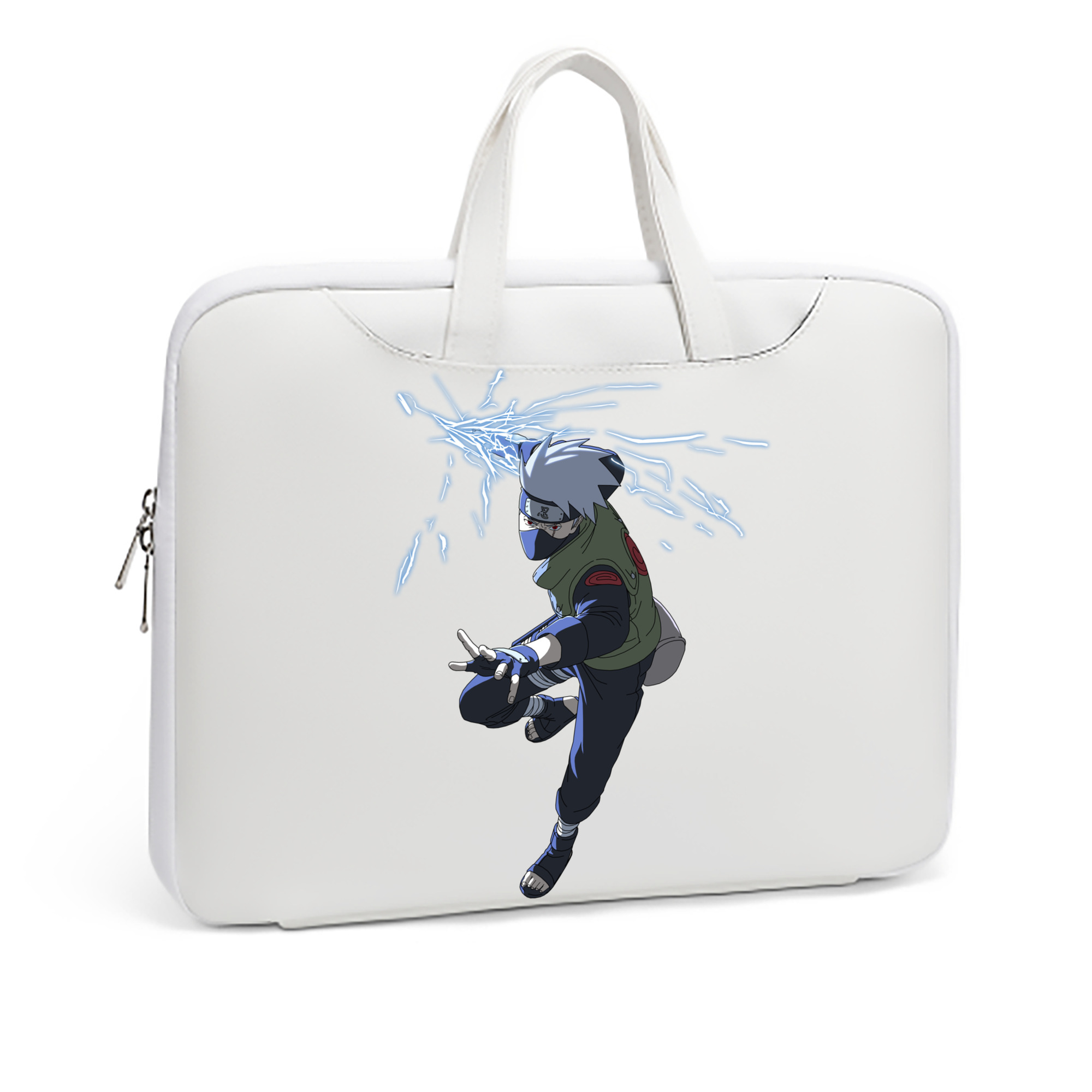 （画像用） NARUTO -ナルト- はたけ カカシ Hatake Kakashi レザーラップトップバッグ　ノートパソコンケース