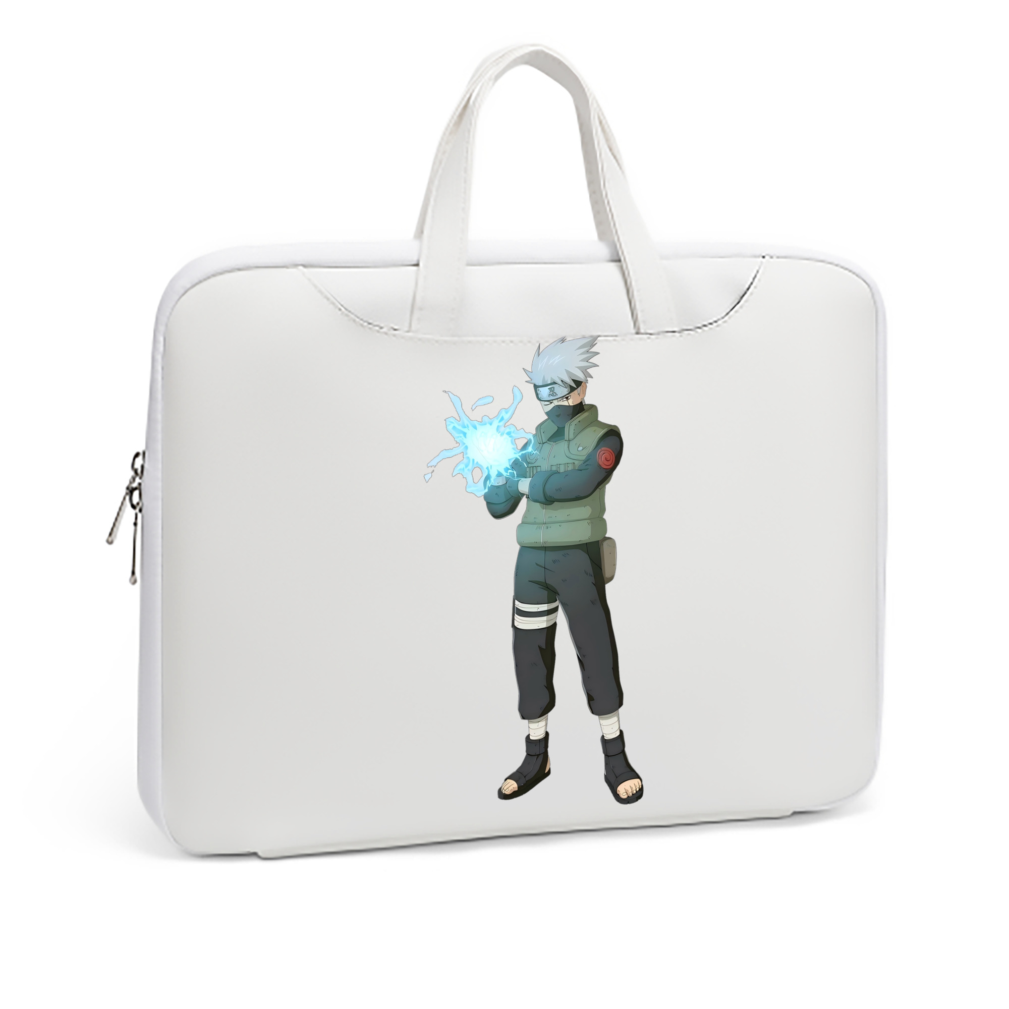 （画像用） NARUTO -ナルト- はたけ カカシ Hatake Kakashi レザーラップトップバッグ　ノートパソコンケース