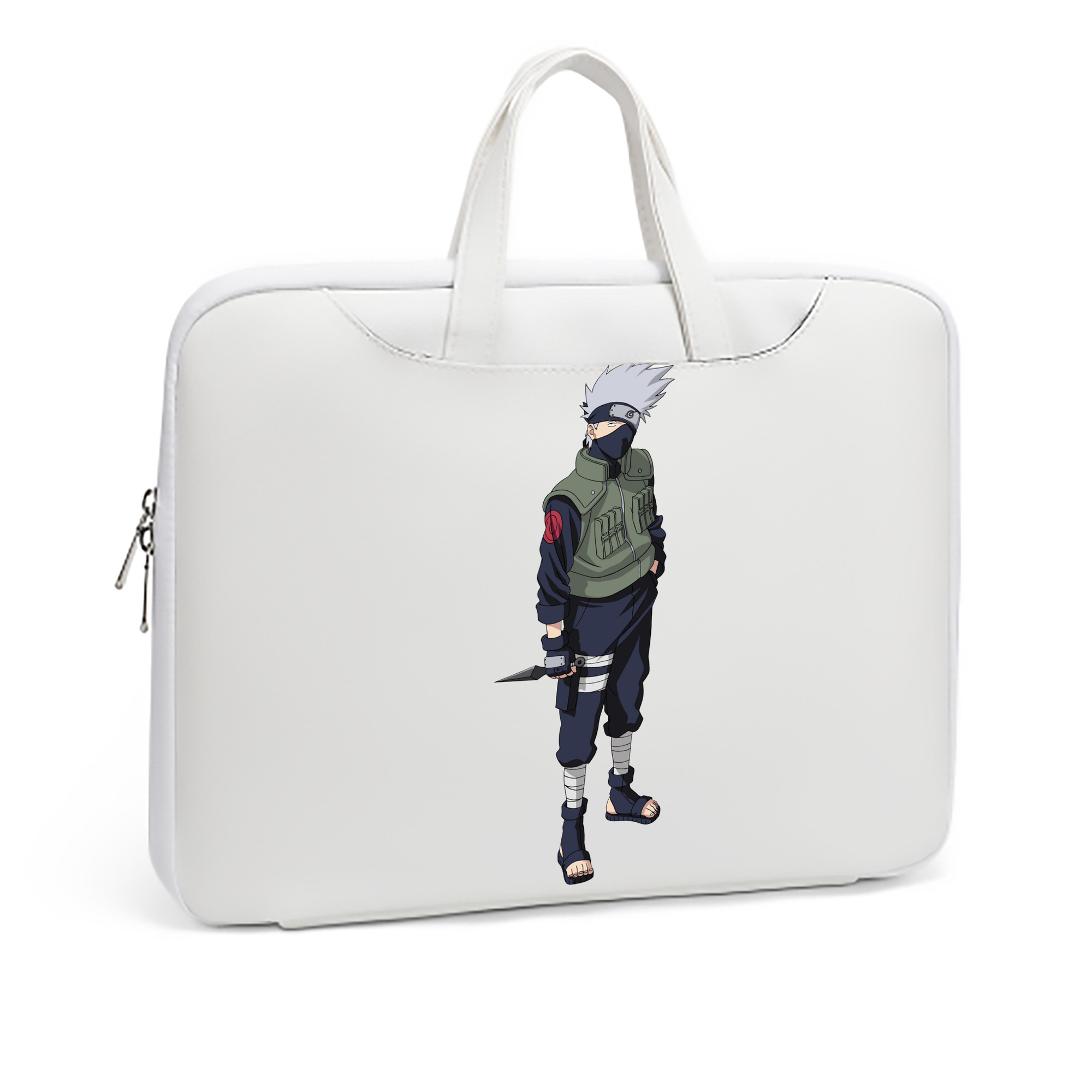 （画像用） NARUTO -ナルト- はたけ カカシ Hatake Kakashi レザーラップトップバッグ　ノートパソコンケース