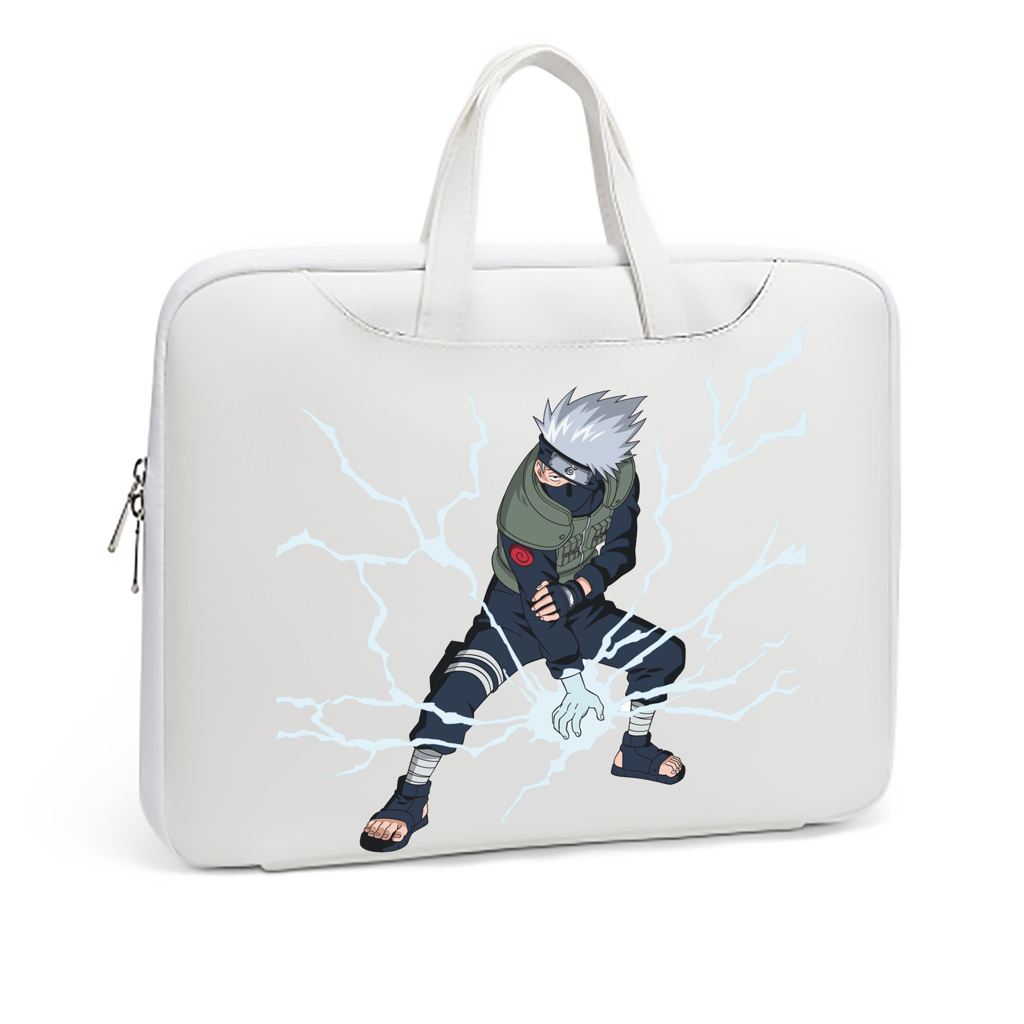 （画像用） NARUTO -ナルト- はたけ カカシ Hatake Kakashi レザーラップトップバッグ　ノートパソコンケース