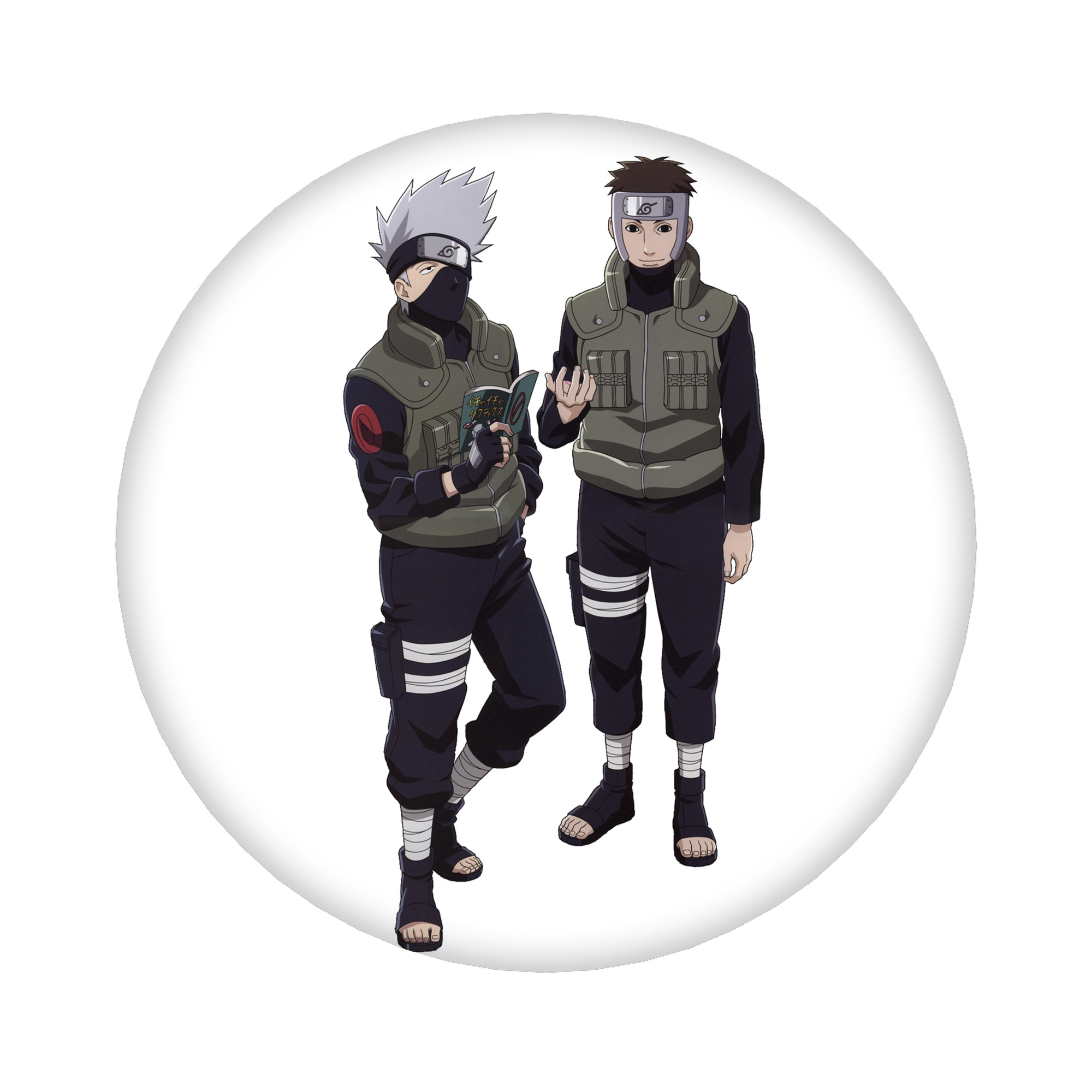 （画像用） NARUTO -ナルト- はたけ カカシ Hatake Kakashi 6cm 缶バッジ 複数セット