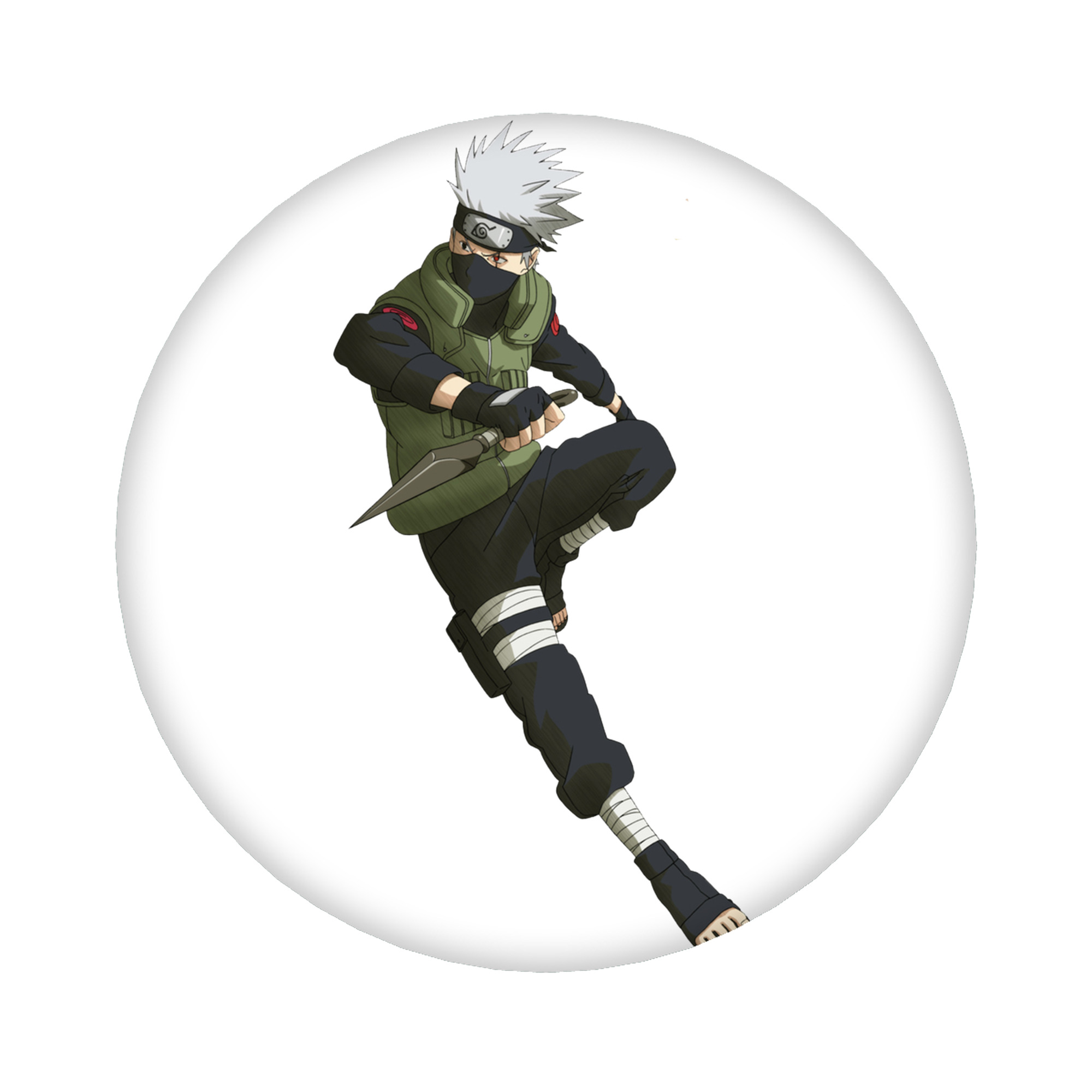 （画像用） NARUTO -ナルト- はたけ カカシ Hatake Kakashi 6cm 缶バッジ 複数セット