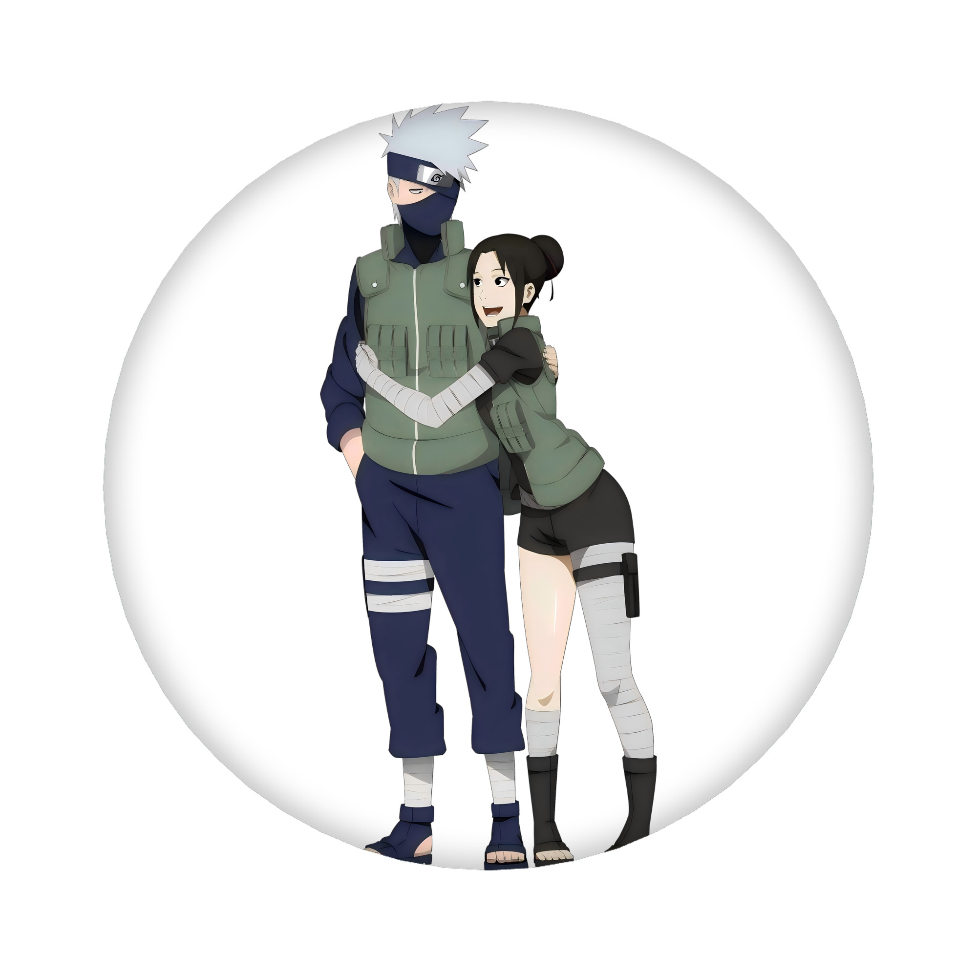 （画像用） NARUTO -ナルト- はたけ カカシ Hatake Kakashi 6cm 缶バッジ 複数セット