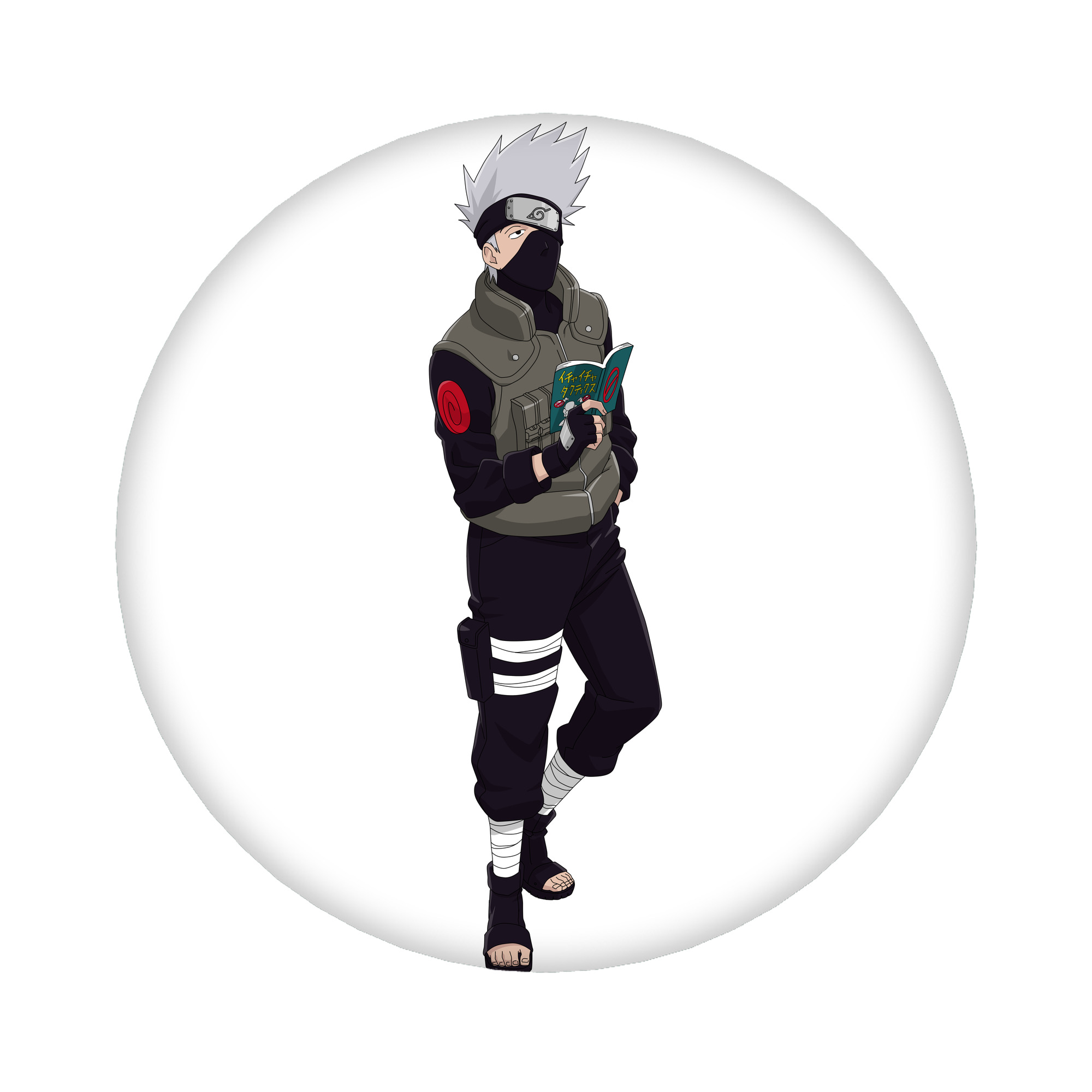（画像用） NARUTO -ナルト- はたけ カカシ Hatake Kakashi 6cm 缶バッジ 複数セット