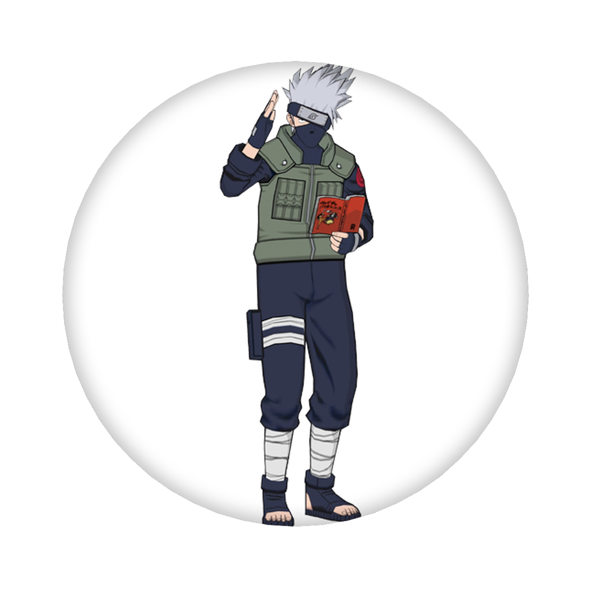 （画像用） NARUTO -ナルト- はたけ カカシ Hatake Kakashi 6cm 缶バッジ 複数セット