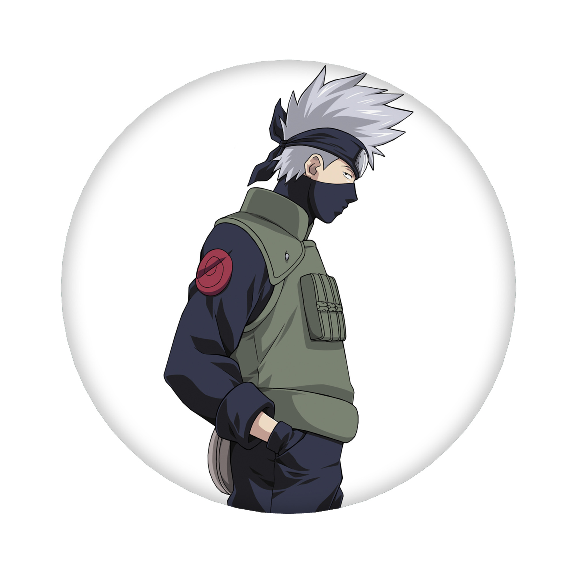 （画像用） NARUTO -ナルト- はたけ カカシ Hatake Kakashi 6cm 缶バッジ 複数セット