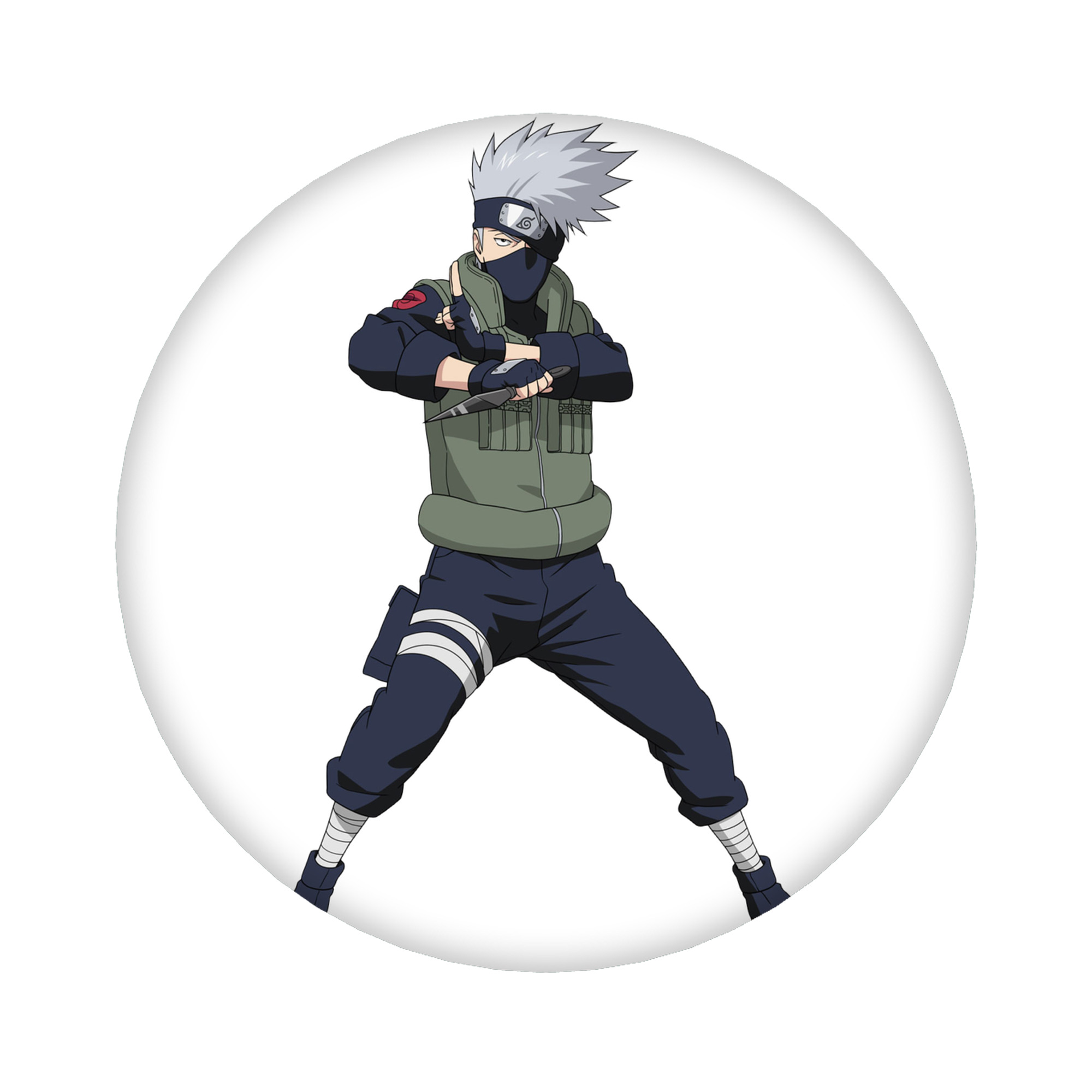 （画像用） NARUTO -ナルト- はたけ カカシ Hatake Kakashi 6cm 缶バッジ 複数セット