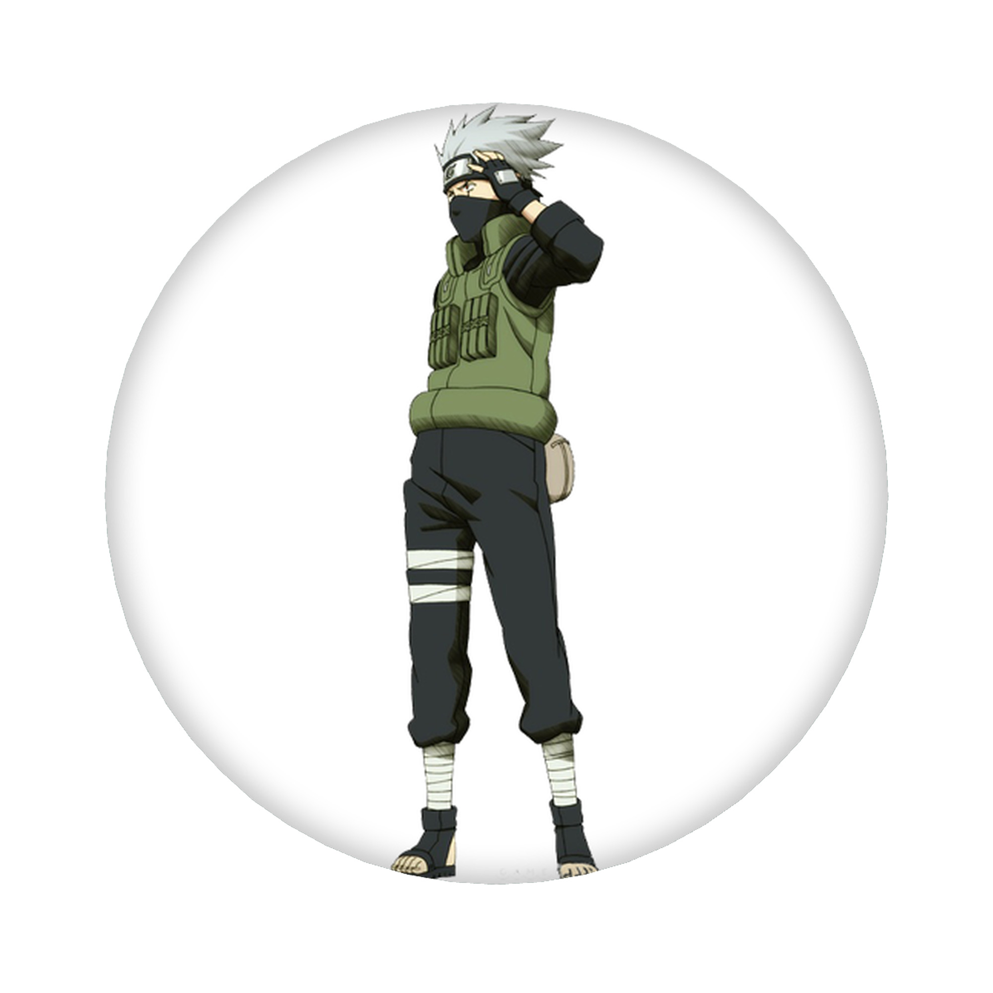 （画像用） NARUTO -ナルト- はたけ カカシ Hatake Kakashi 6cm 缶バッジ 複数セット