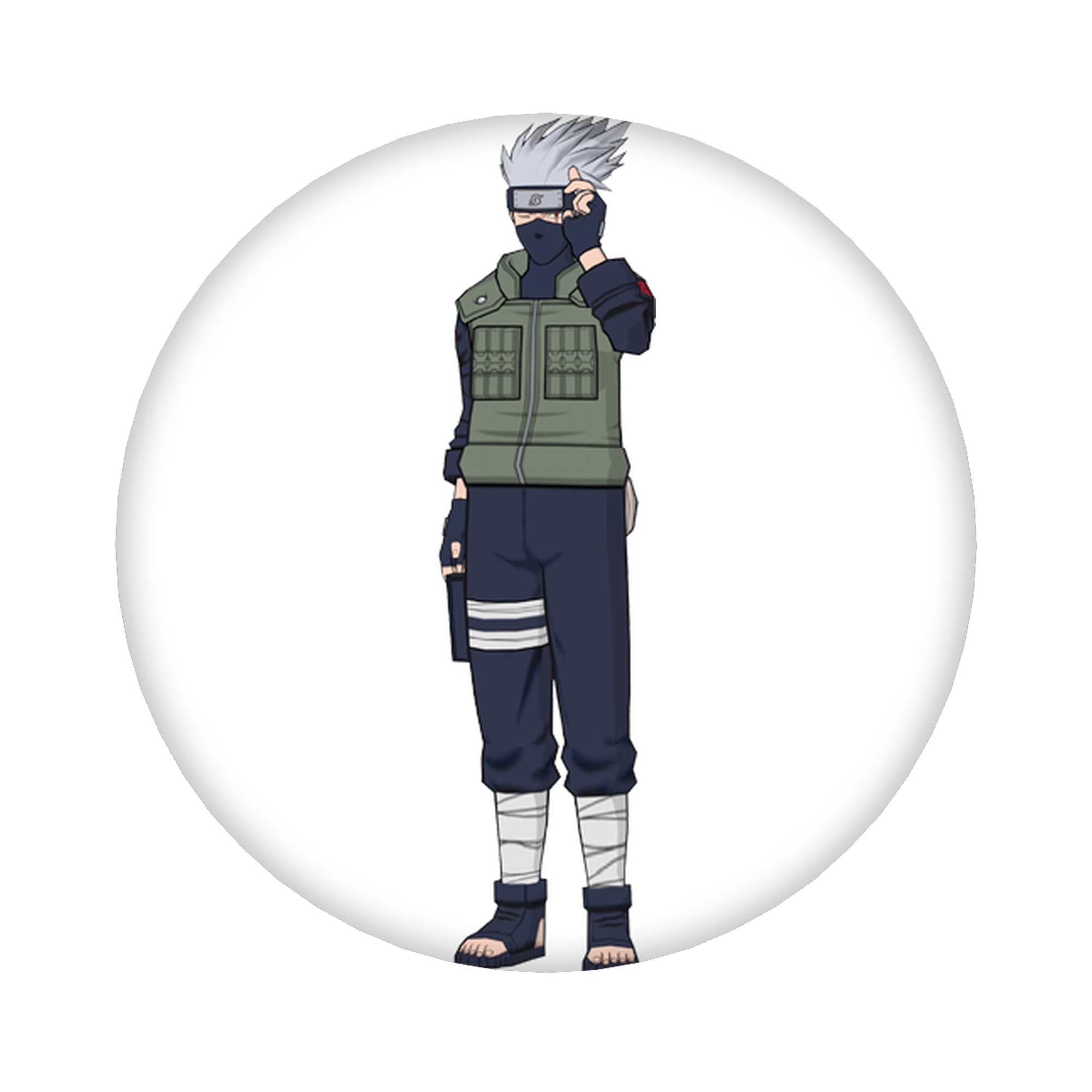 （画像用） NARUTO -ナルト- はたけ カカシ Hatake Kakashi 6cm 缶バッジ 複数セット