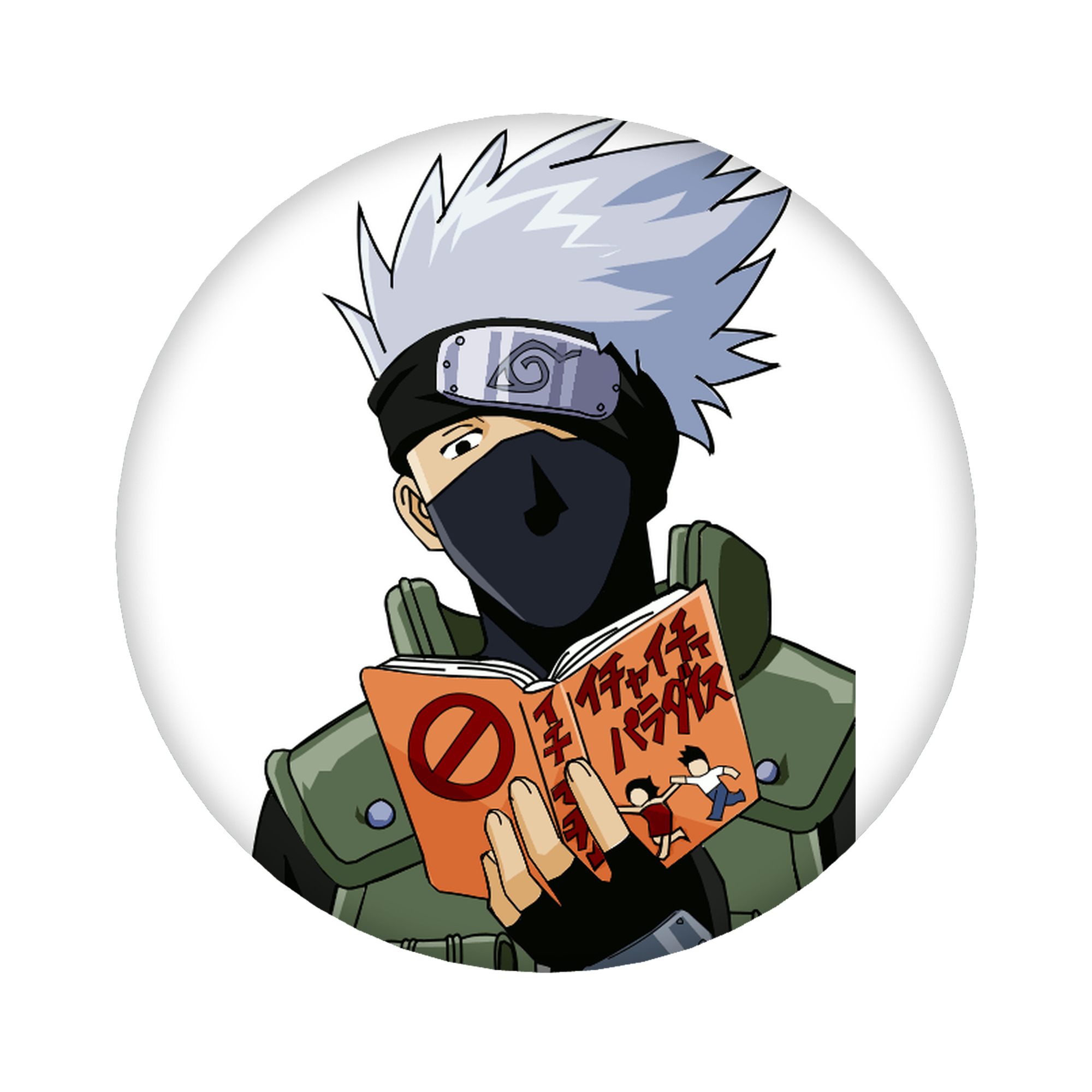 （画像用） NARUTO -ナルト- はたけ カカシ Hatake Kakashi 6cm 缶バッジ 複数セット
