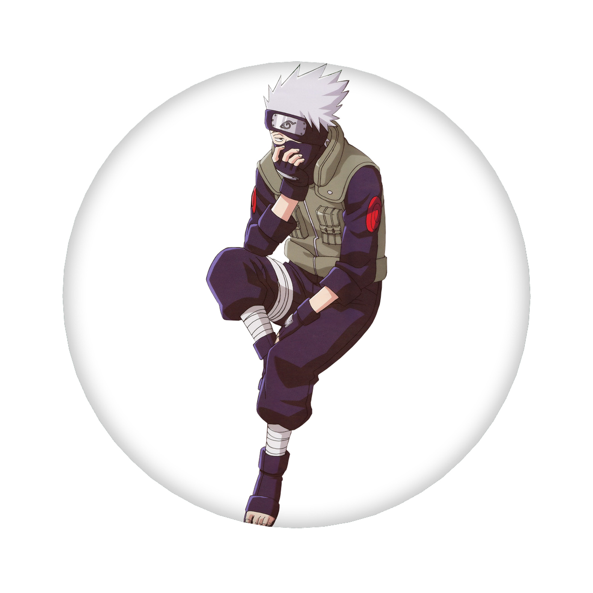 （画像用） NARUTO -ナルト- はたけ カカシ Hatake Kakashi 6cm 缶バッジ 複数セット