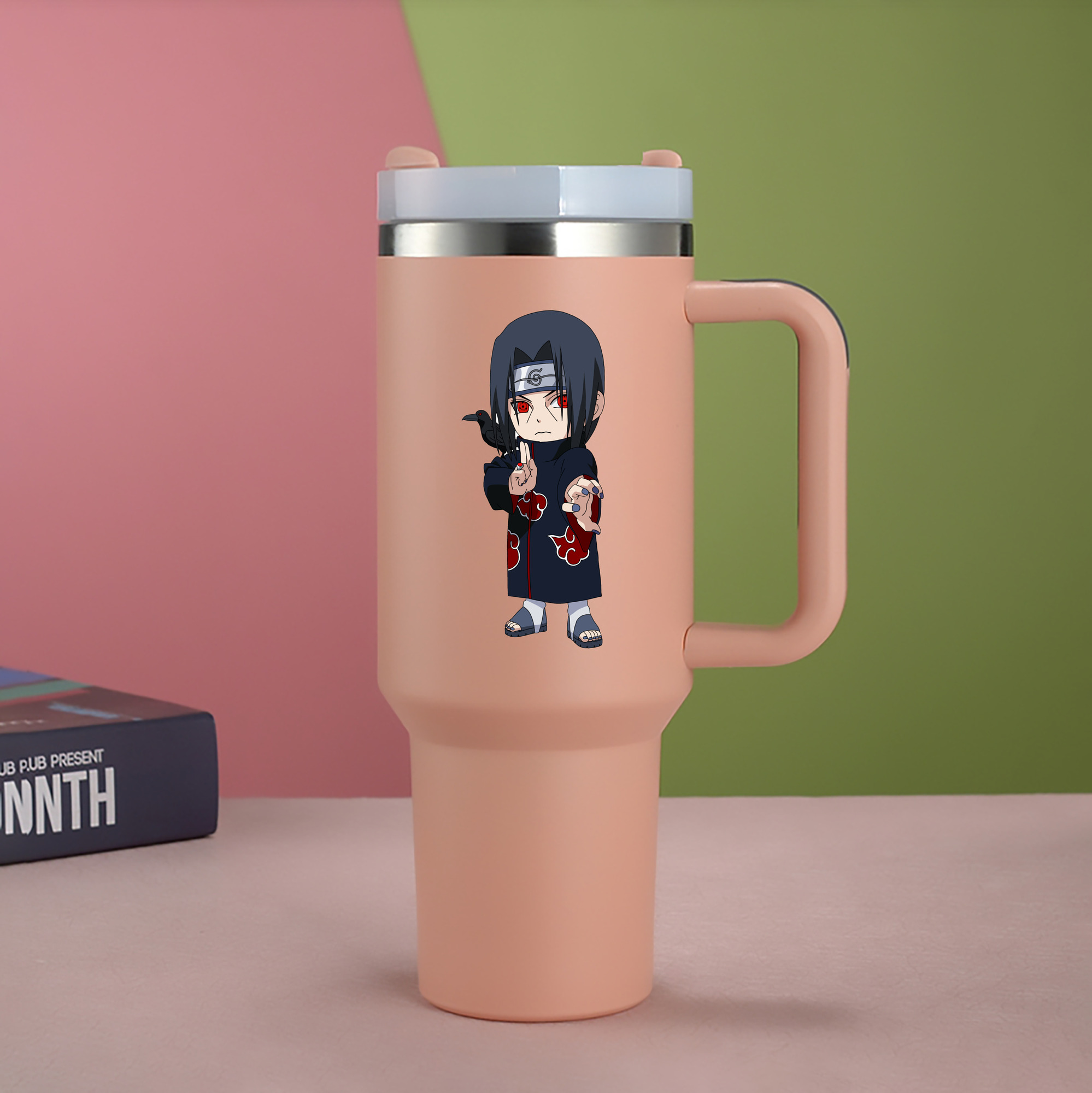 （画像用） NARUTO -ナルト- うちは イタチ Uchiha Itachi 1200mL車用タンブラー（カラープリント）