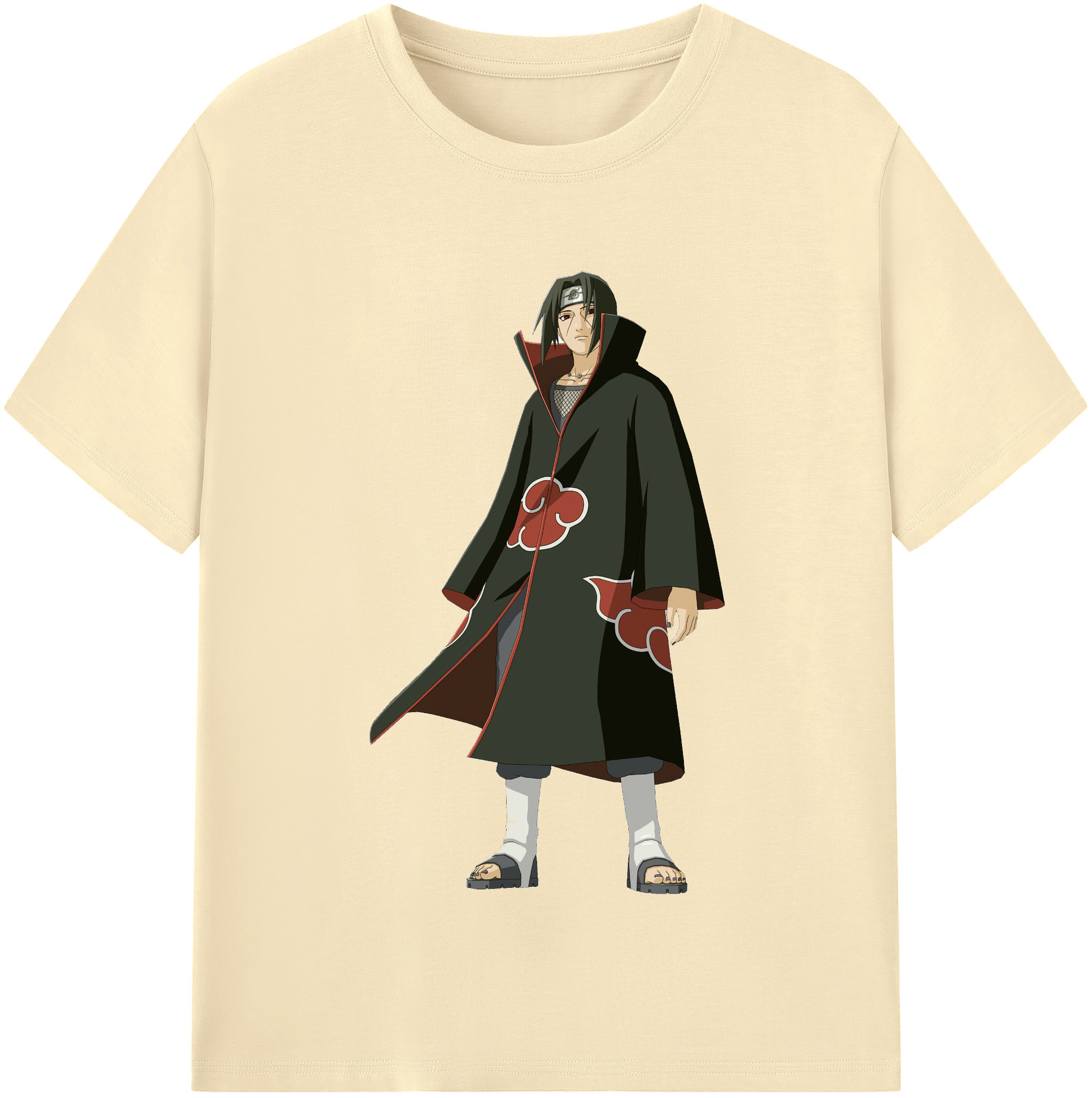 （画像用） NARUTO -ナルト- うちは イタチ Uchiha Itachi 綿100％半袖Tシャツ（フロントプリント）