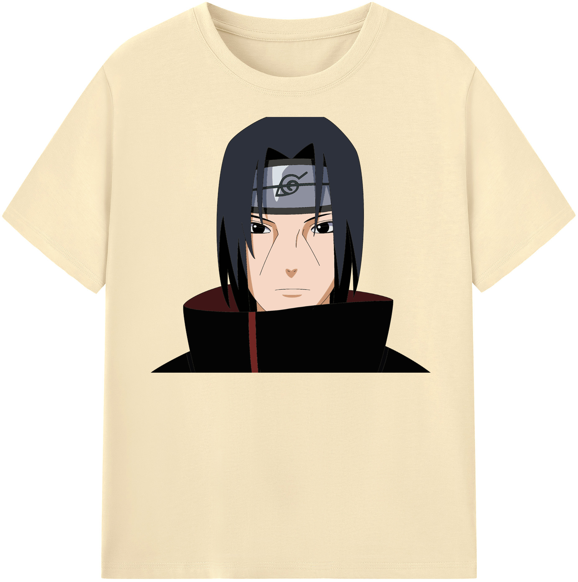 （画像用） NARUTO -ナルト- うちは イタチ Uchiha Itachi 綿100％半袖Tシャツ（フロントプリント）