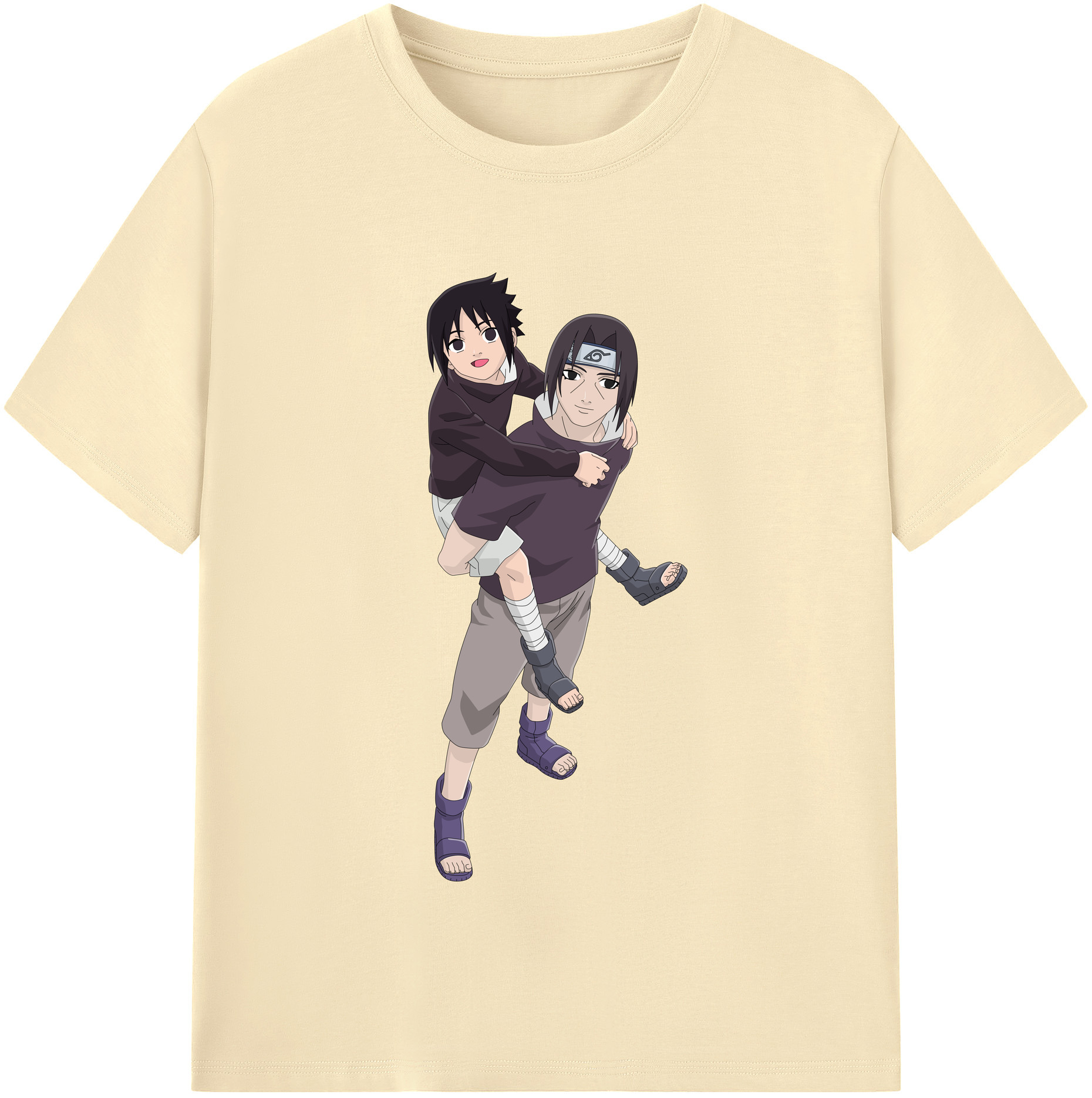 （画像用） NARUTO -ナルト- うちは イタチ Uchiha Itachi 綿100％半袖Tシャツ（フロントプリント）