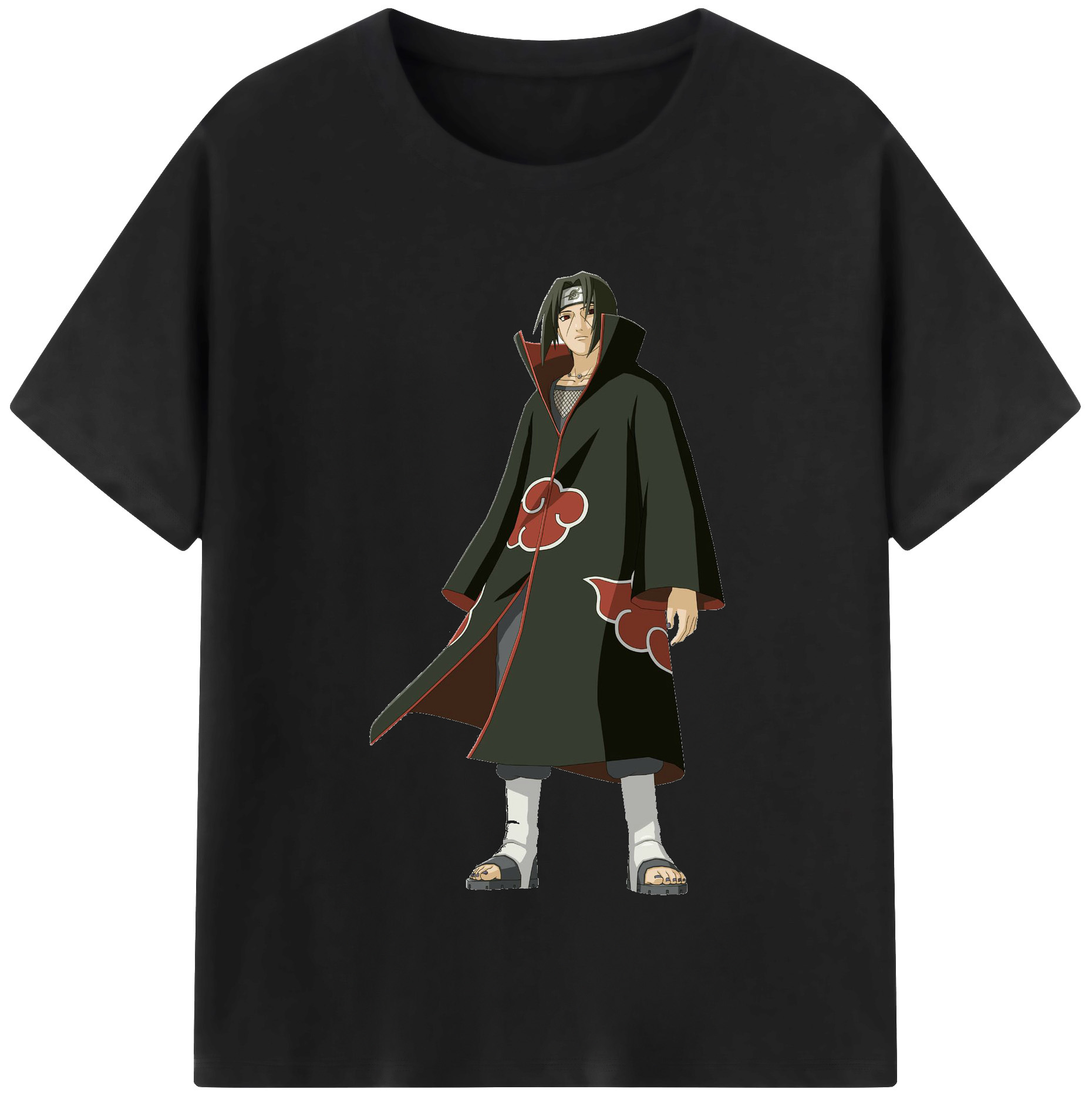 （画像用） NARUTO -ナルト- うちは イタチ Uchiha Itachi 綿100％半袖Tシャツ（フロントプリント）