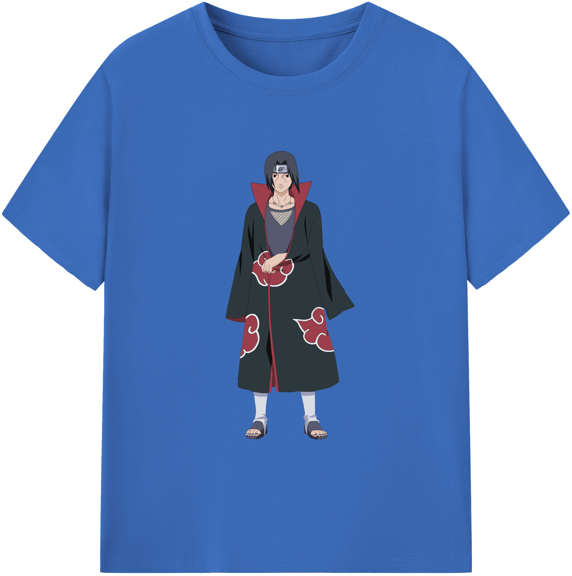 （画像用） NARUTO -ナルト- うちは イタチ Uchiha Itachi 綿100％半袖Tシャツ（フロントプリント）