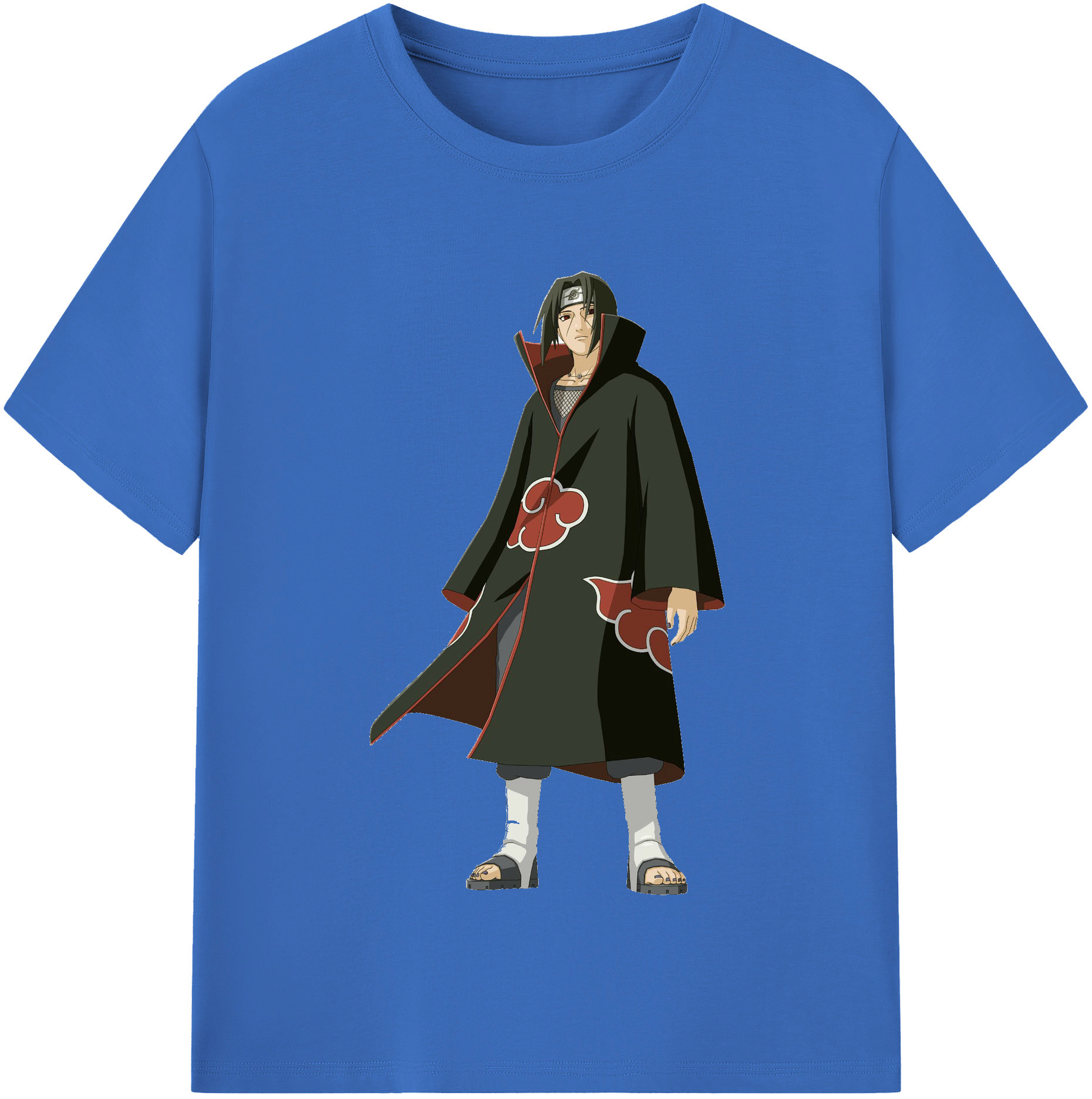 （画像用） NARUTO -ナルト- うちは イタチ Uchiha Itachi 綿100％半袖Tシャツ（フロントプリント）